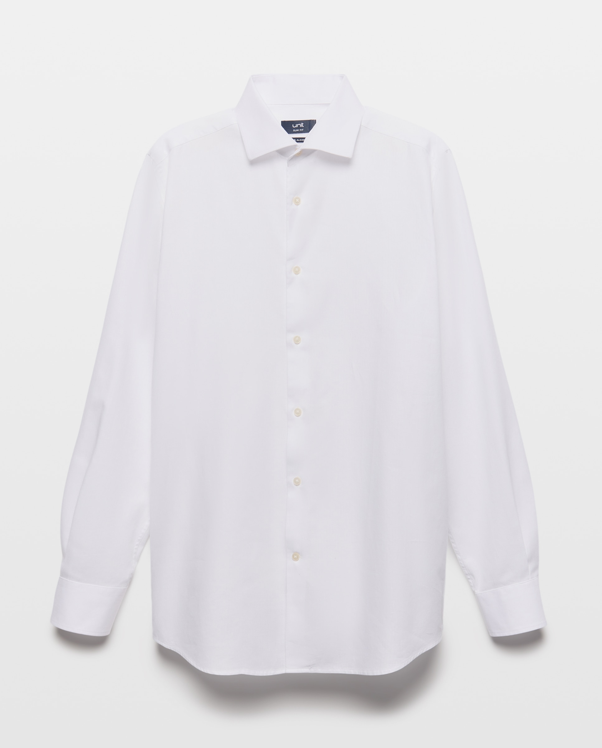 Camisa vestir hombre slim fit Blanco-4