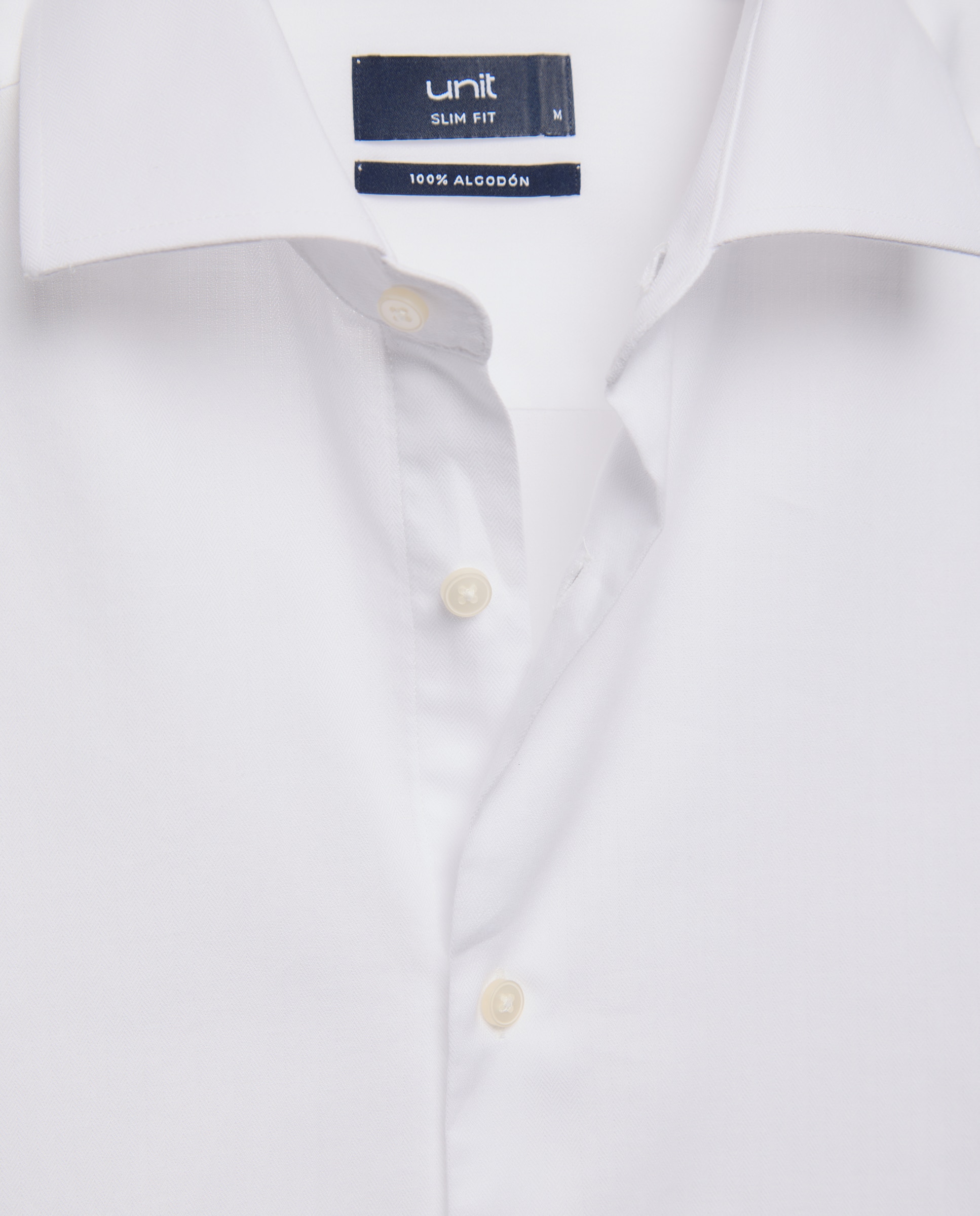 Camisa vestir hombre slim fit Blanco-5