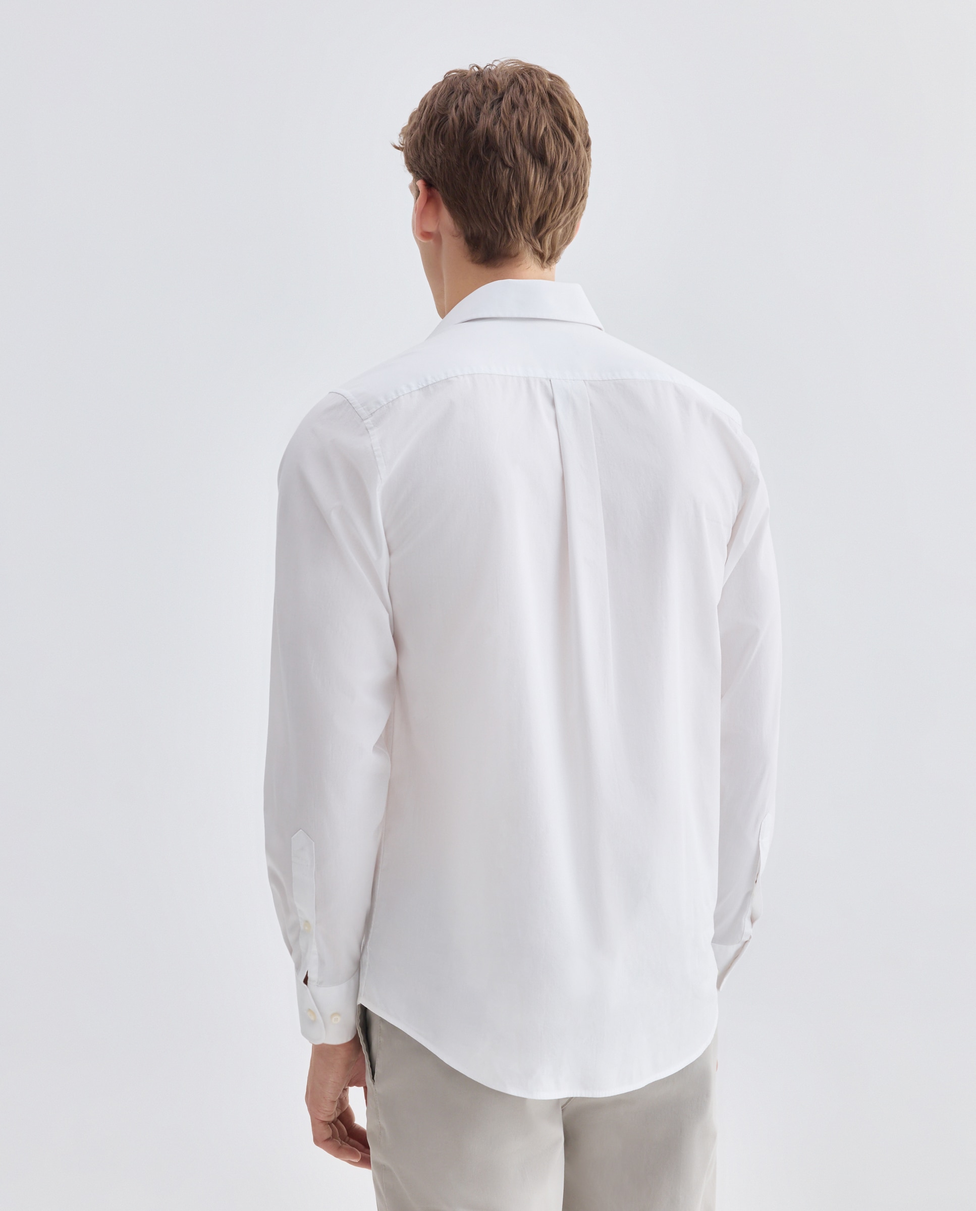 Camisa vestir hombre classic fit Blanco-3