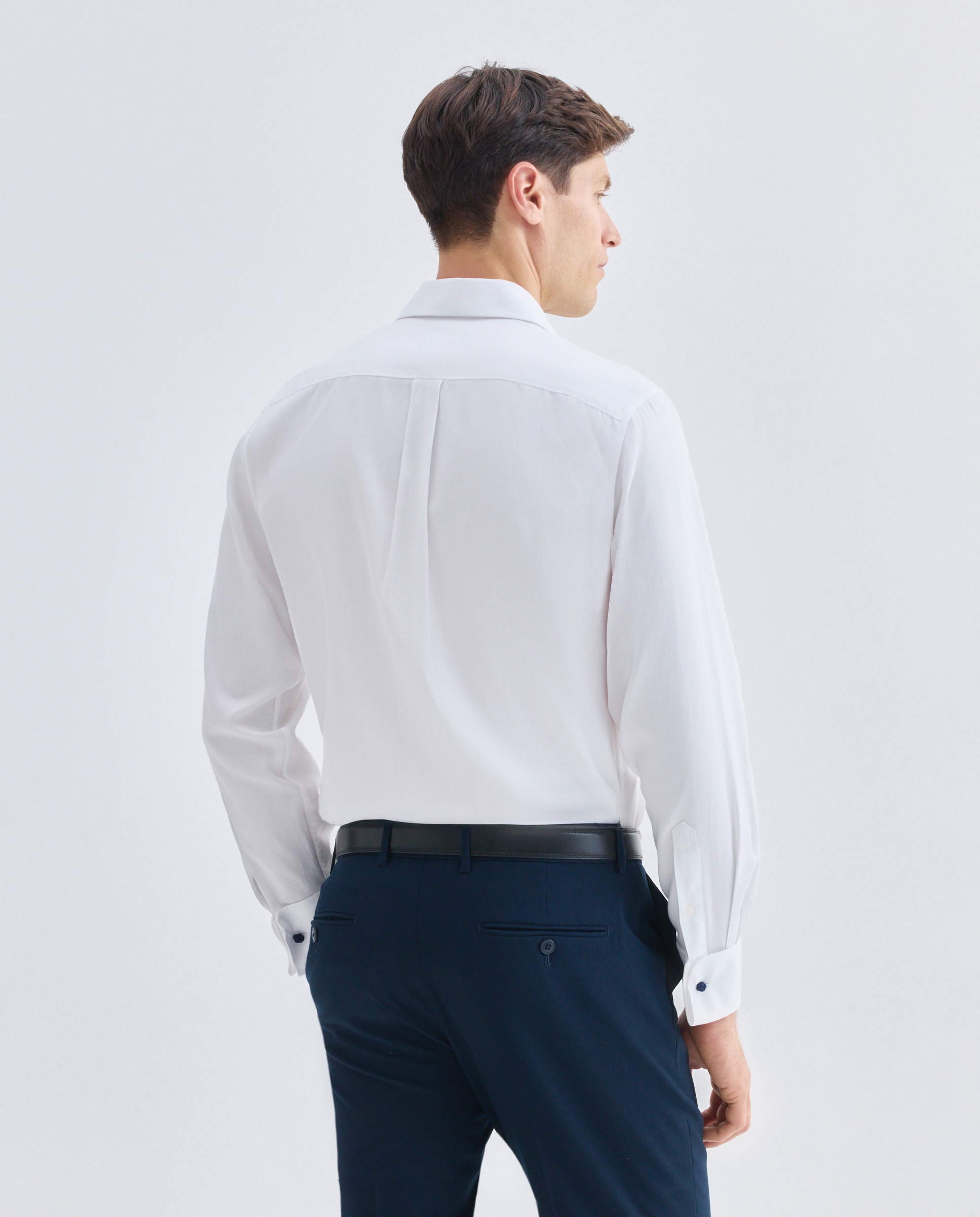 Camisa vestir hombre classic fit Blanco-3