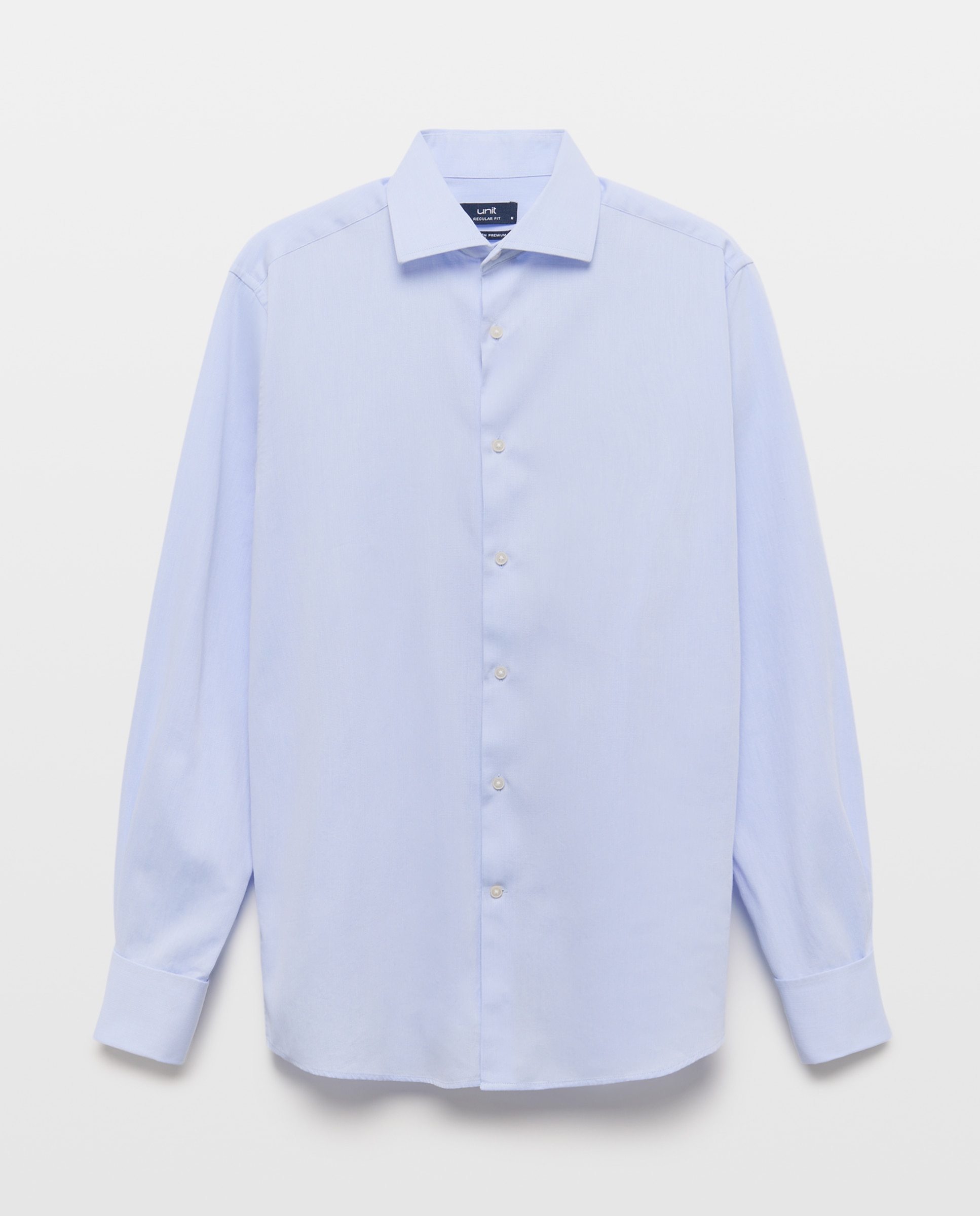Camisa vestir hombre classic fit 400 Azul-4