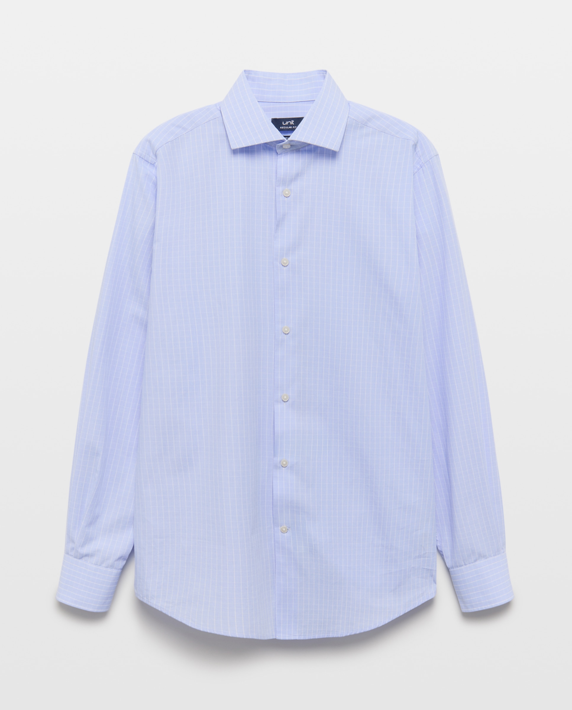Camisa vestir hombre classic fit 400 Azul-4