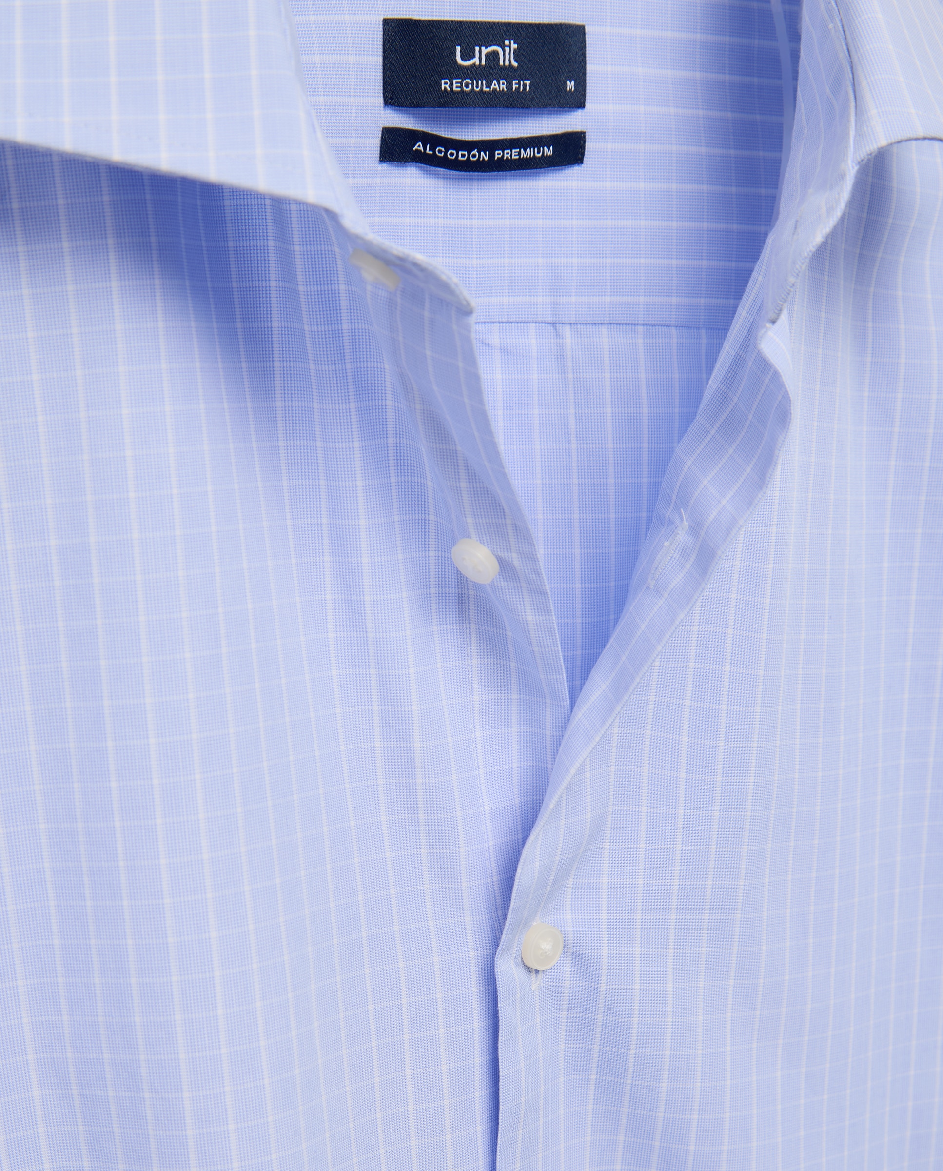Camisa vestir hombre classic fit 400 Azul-5
