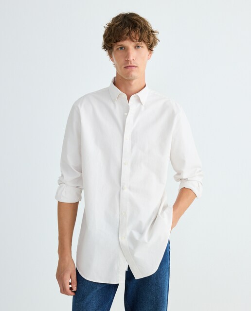 Imagen 0 de Camisa oxford hombre rayas