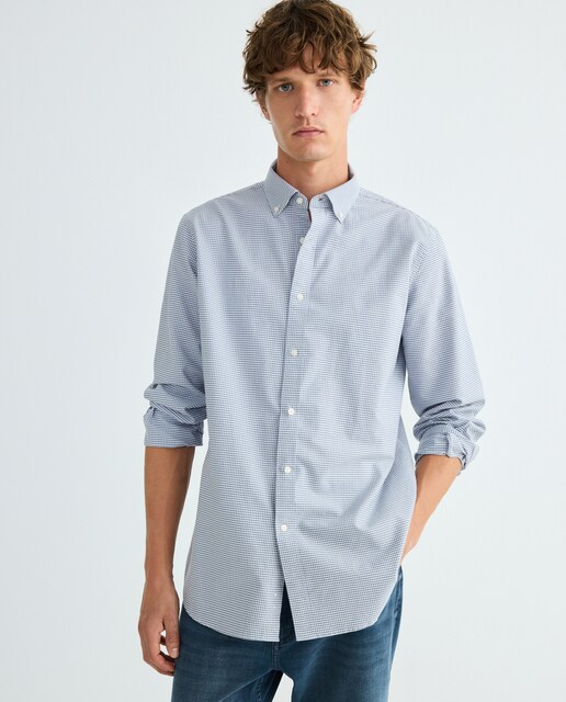 Imagen 0 de Camisa oxford hombre cuadros