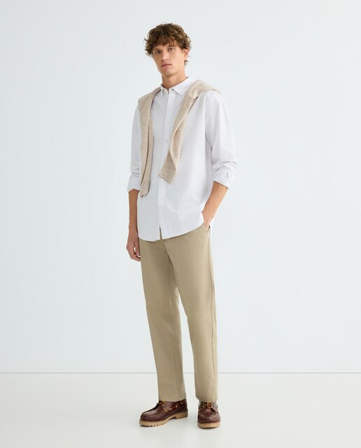 Imagen 0 de Camisa oxford hombre rayas