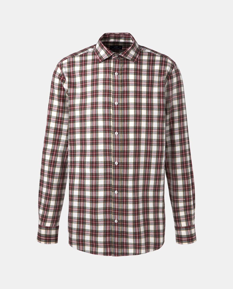 Camisa sport hombre franela 600 Rojo-4