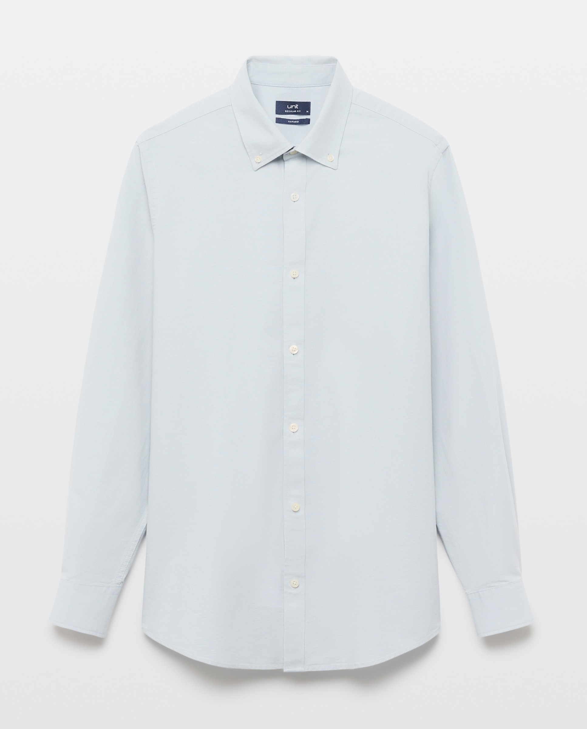 Camisa sport hombre oxdord lisa 500 VERDE-4