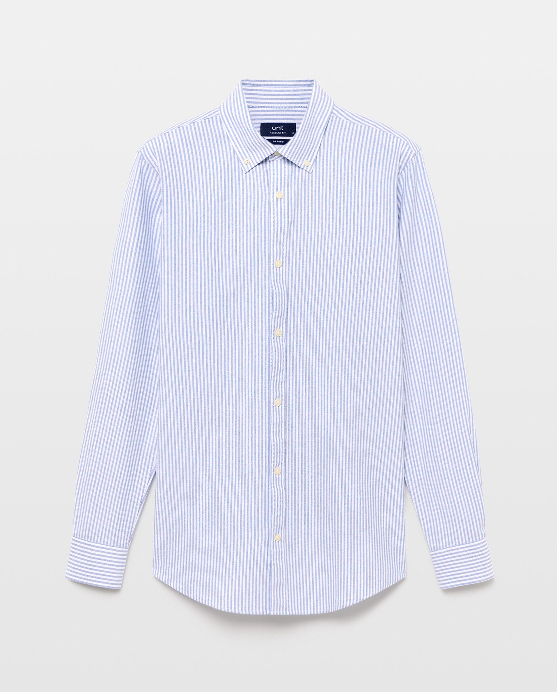 Camisa sport hombre oxdord rayas Azul marino-4