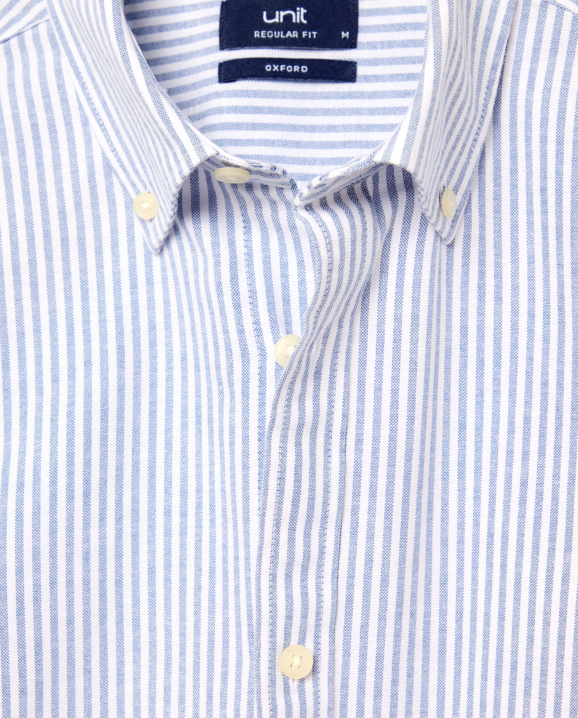 Camisa sport hombre oxdord rayas Azul marino-5