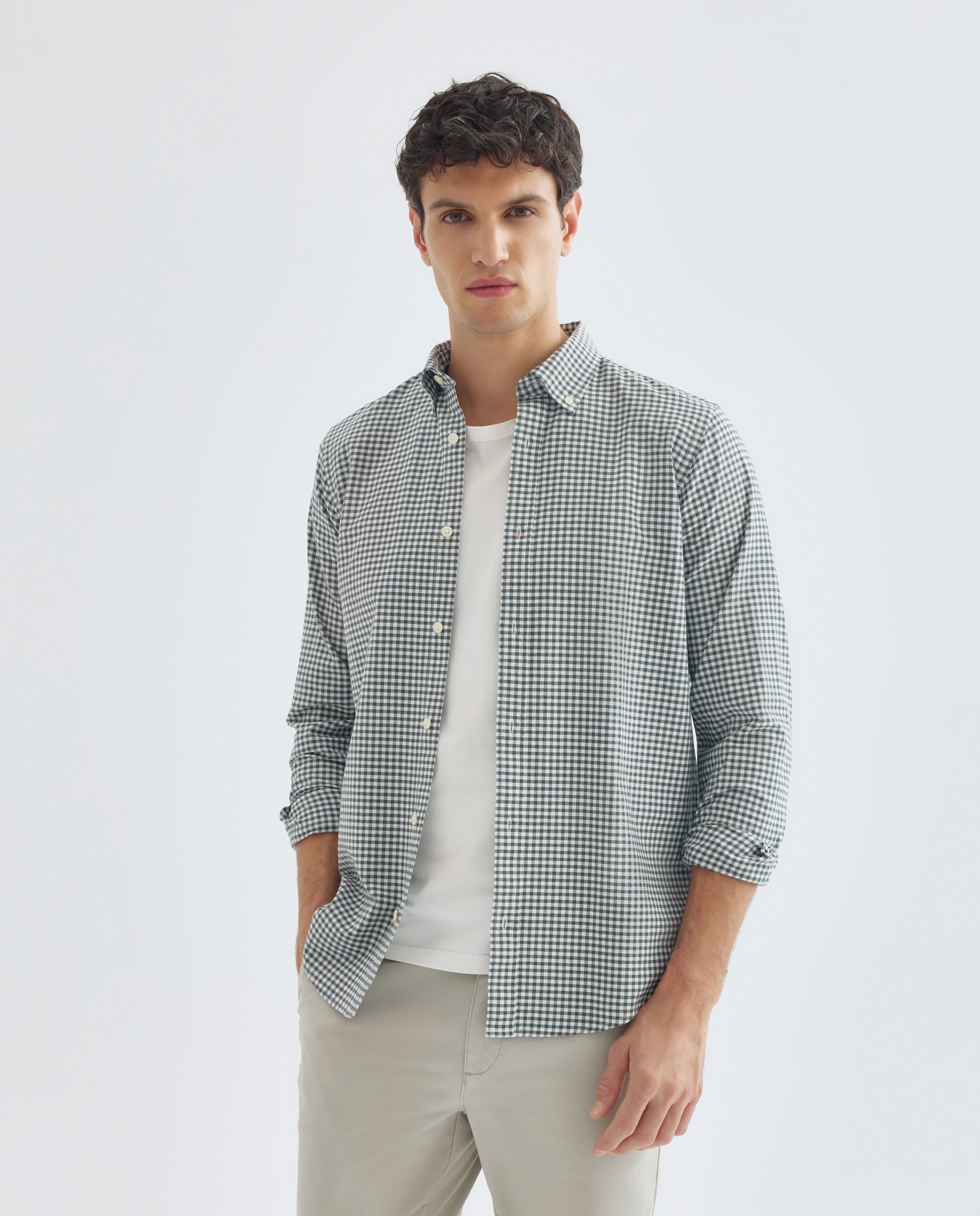 Imagen 0 de Camisa sport hombre oxdord cuadros
