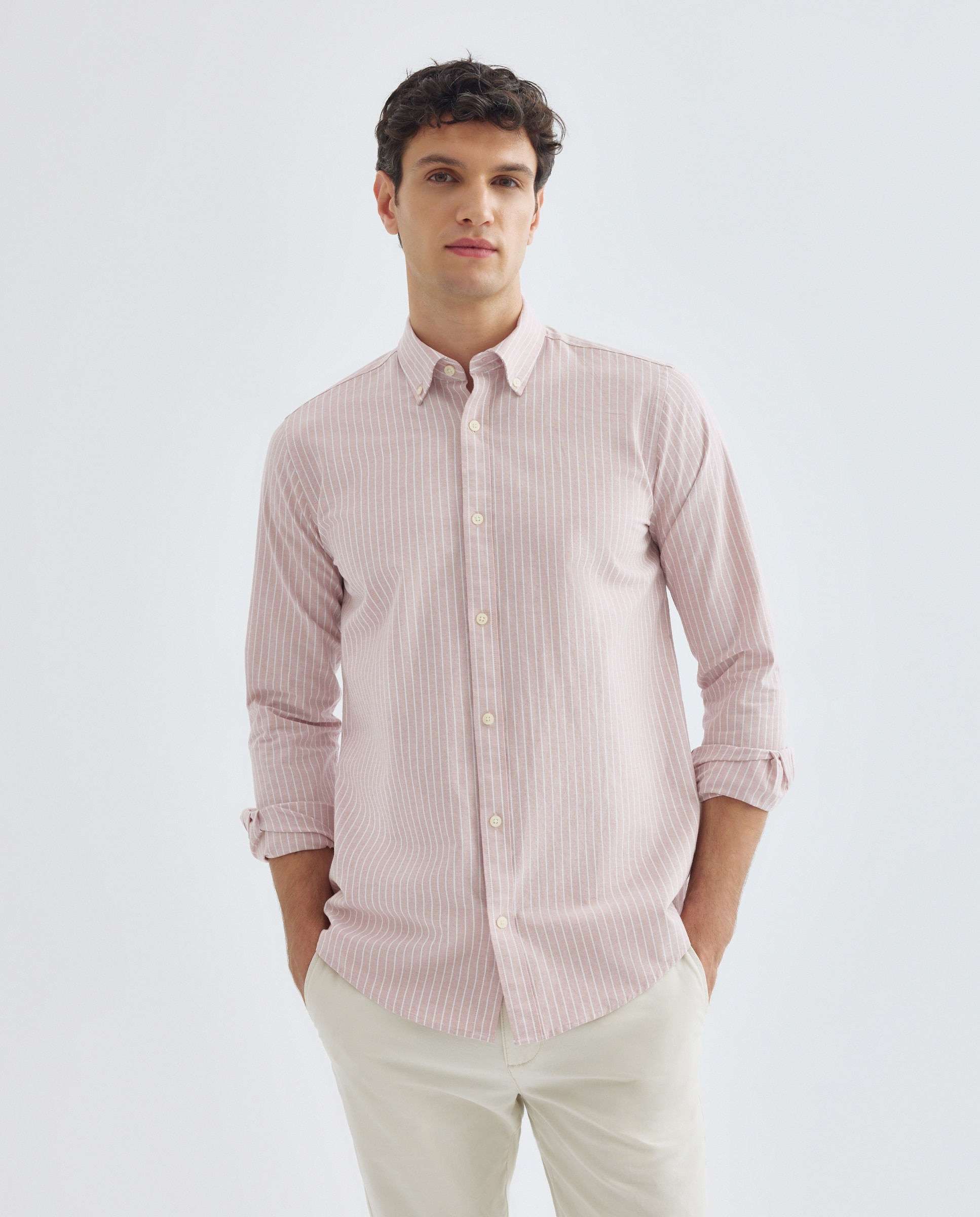 Imagen 0 de Camisa sport hombre oxdord rayas