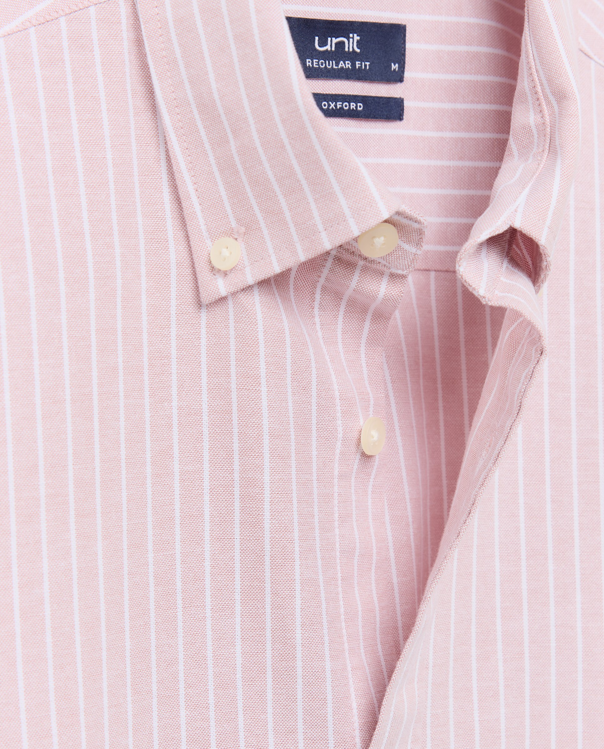 Camisa sport hombre oxdord rayas 220 Rosa palo-5