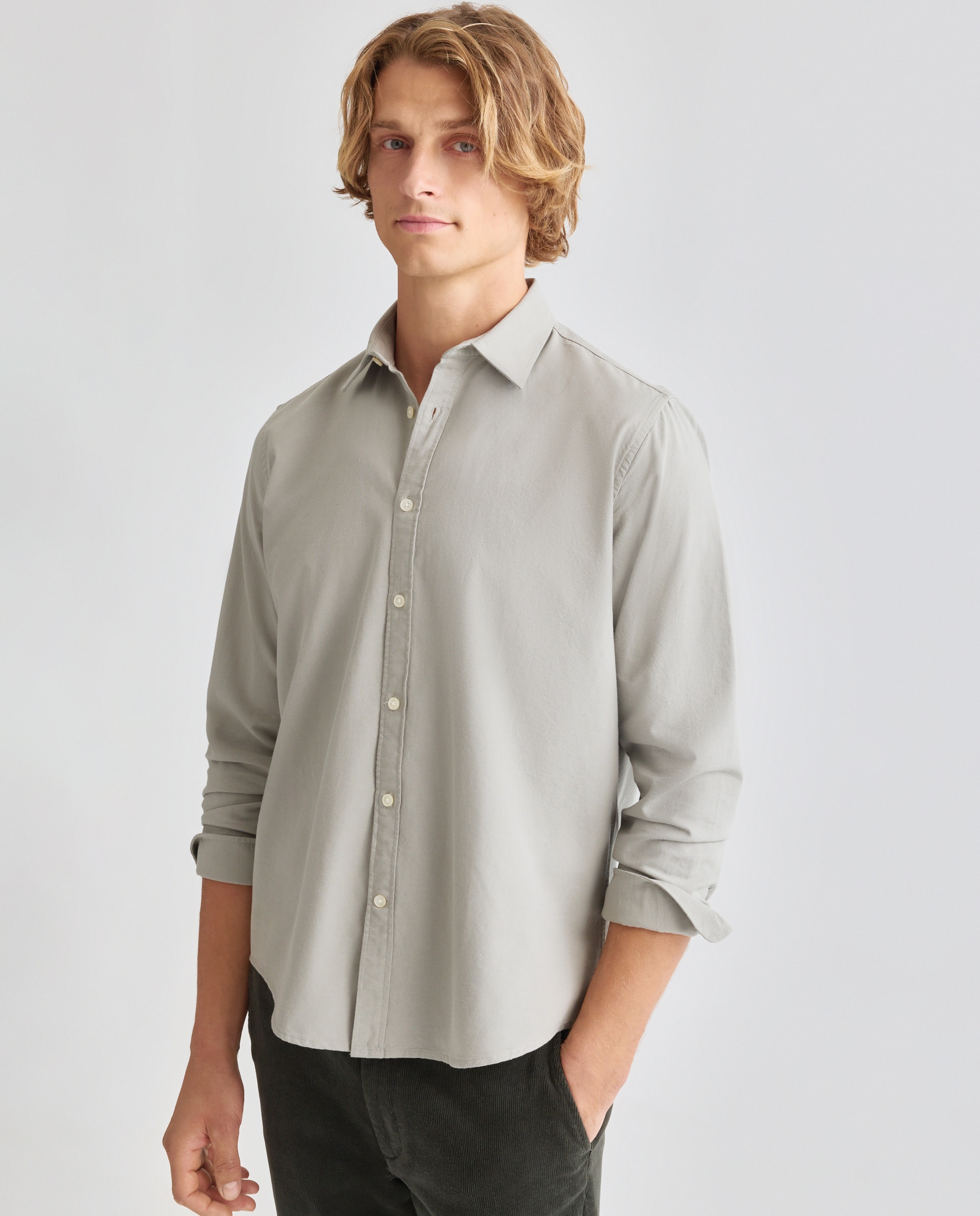 Imagen 0 de Camisa sport hombre lisa estructura