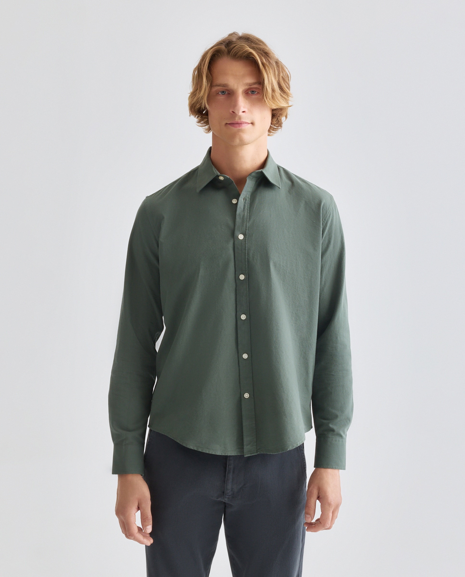 Imagen 0 de Camisa sport hombre lisa estructura