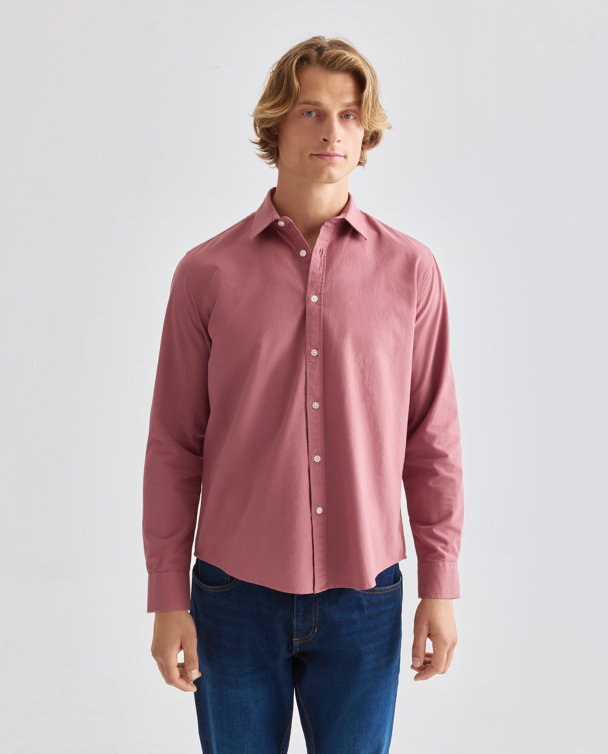 Imagen 0 de Camisa sport hombre lisa estructura