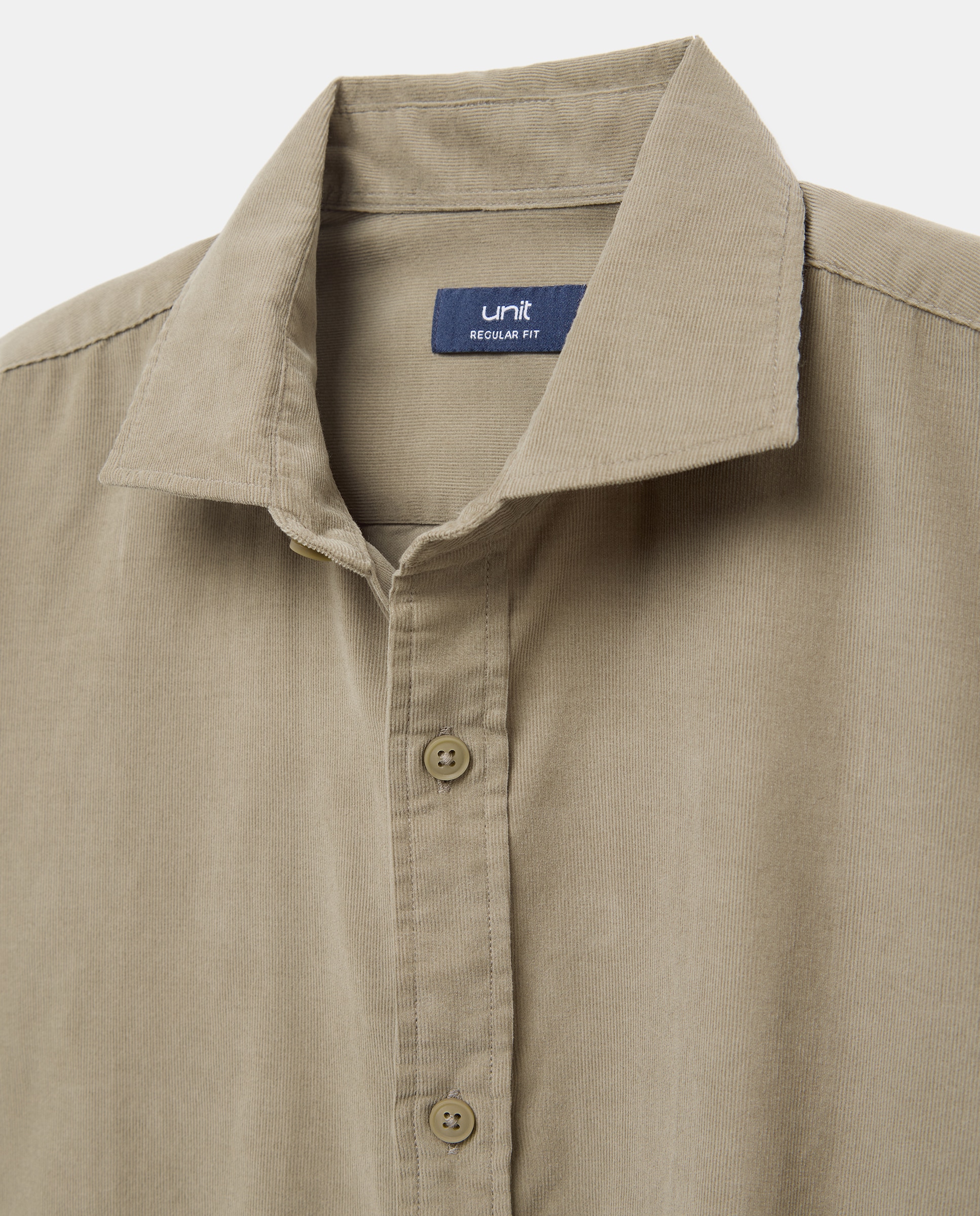 Camisa sport hombre pana 520 Kaki-5