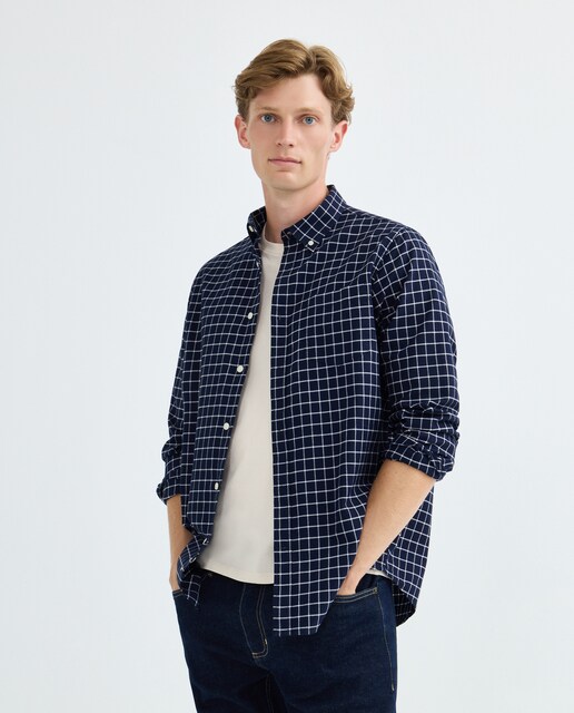 Imagen 0 de Camisa oxford hombre cuadros