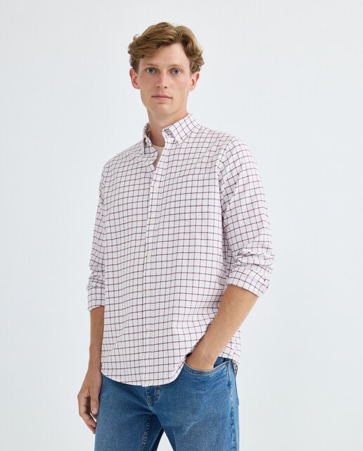 Imagen 0 de Camisa oxford hombre cuadros