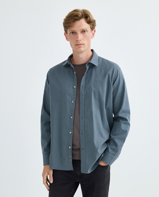 Imagen 0 de Camisa sport hombre sarga cuadros