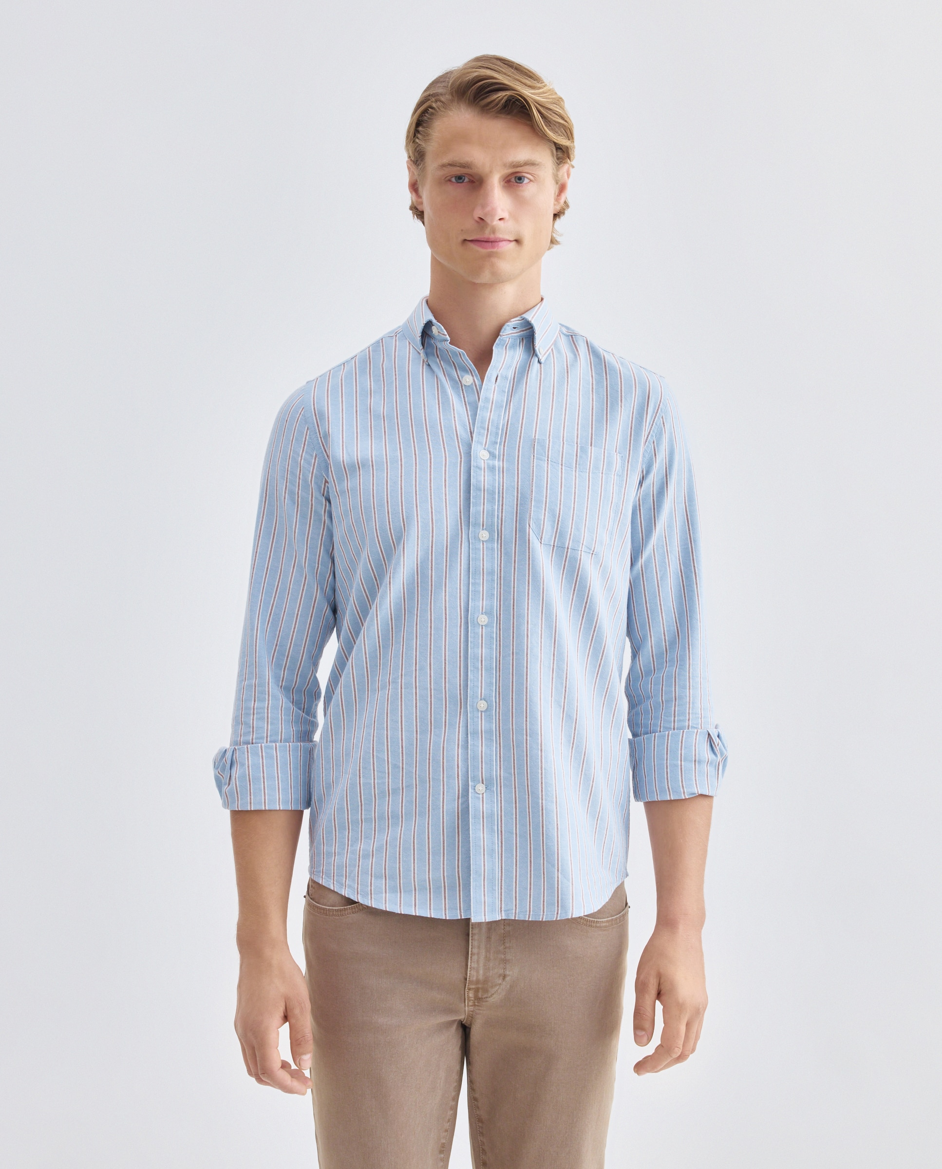 Imagen 0 de Camisa sport hombre oxdord rayas