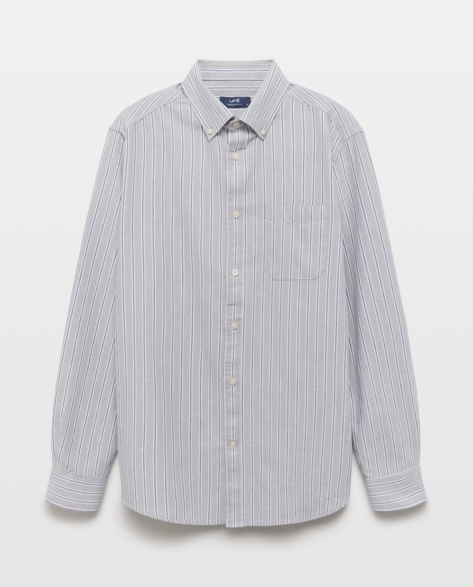 Camisa sport hombre oxdord rayas 500 VERDE-4