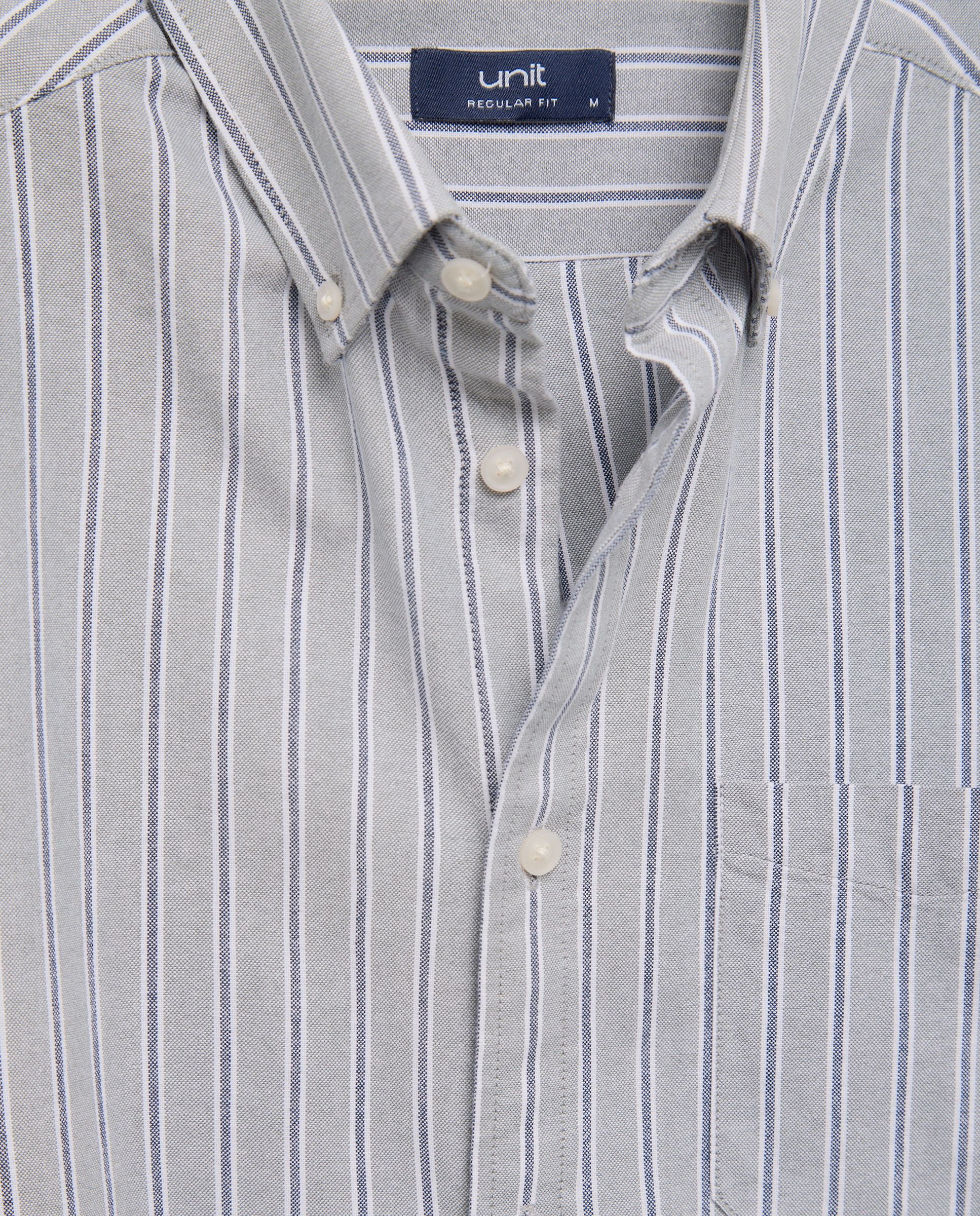 Camisa sport hombre oxdord rayas 500 VERDE-5
