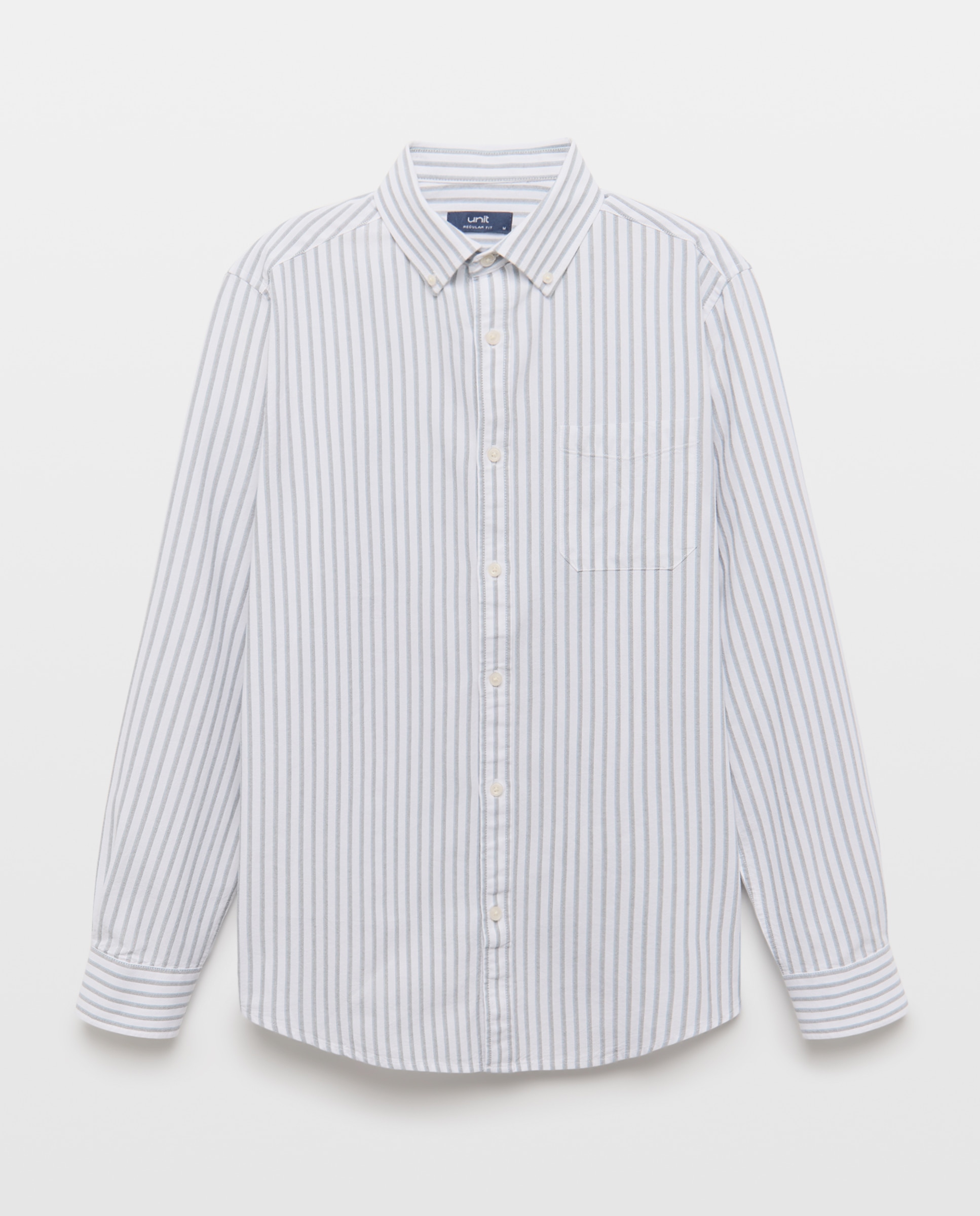 Camisa sport hombre oxdord rayas 500 VERDE-4