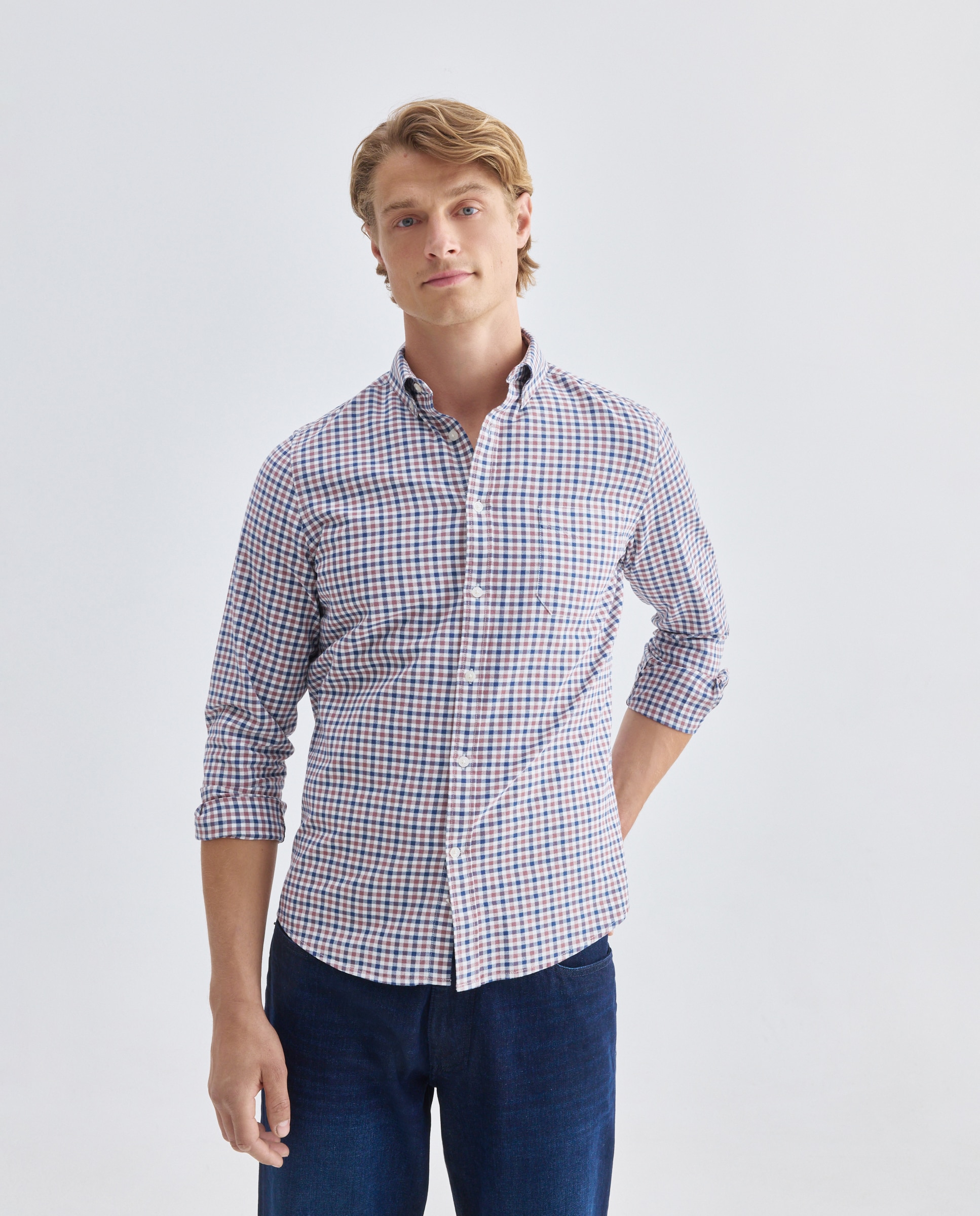 Imagen 0 de Camisa sport hombre oxdord cuadros