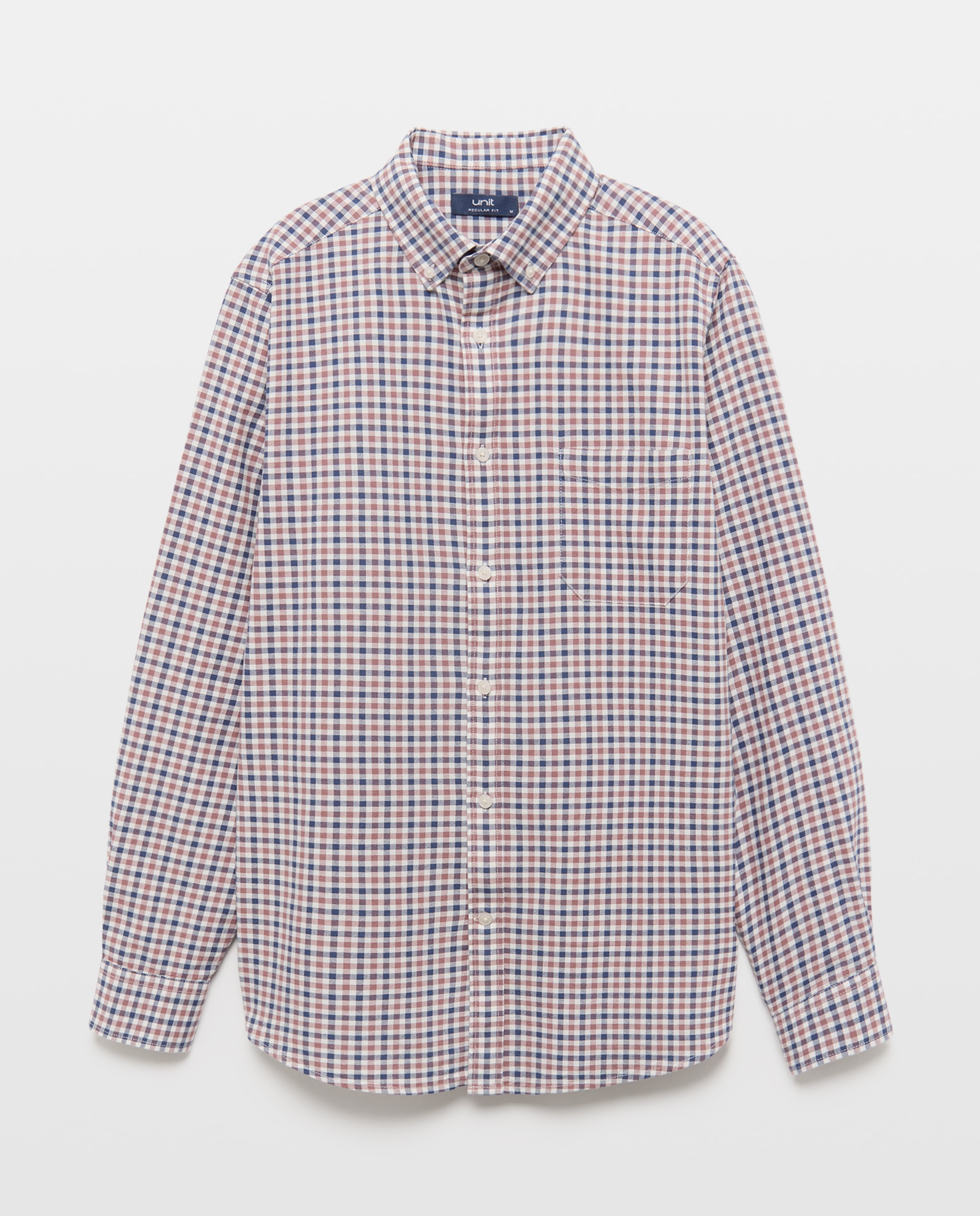 Camisa sport hombre oxdord cuadros Morado-4