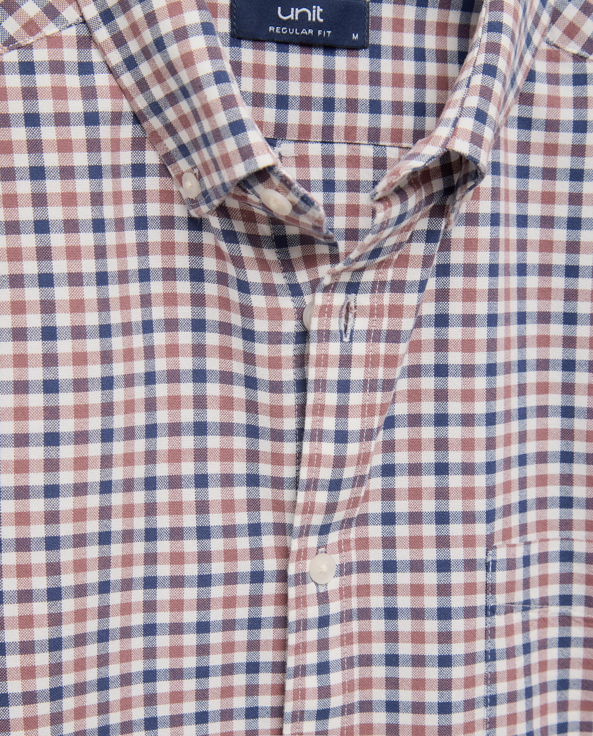 Camisa sport hombre oxdord cuadros Morado-5
