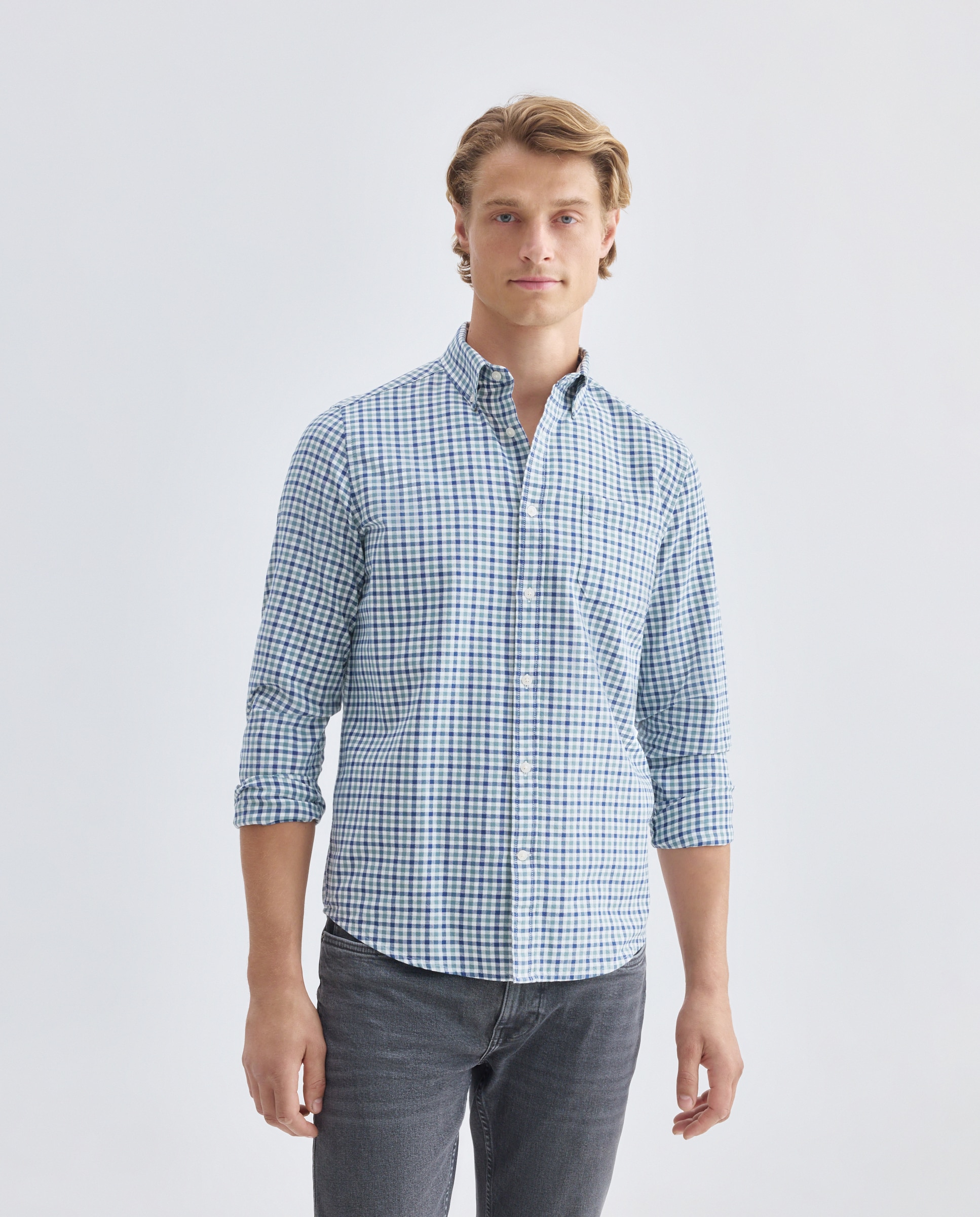 Imagen 0 de Camisa sport hombre oxdord cuadros