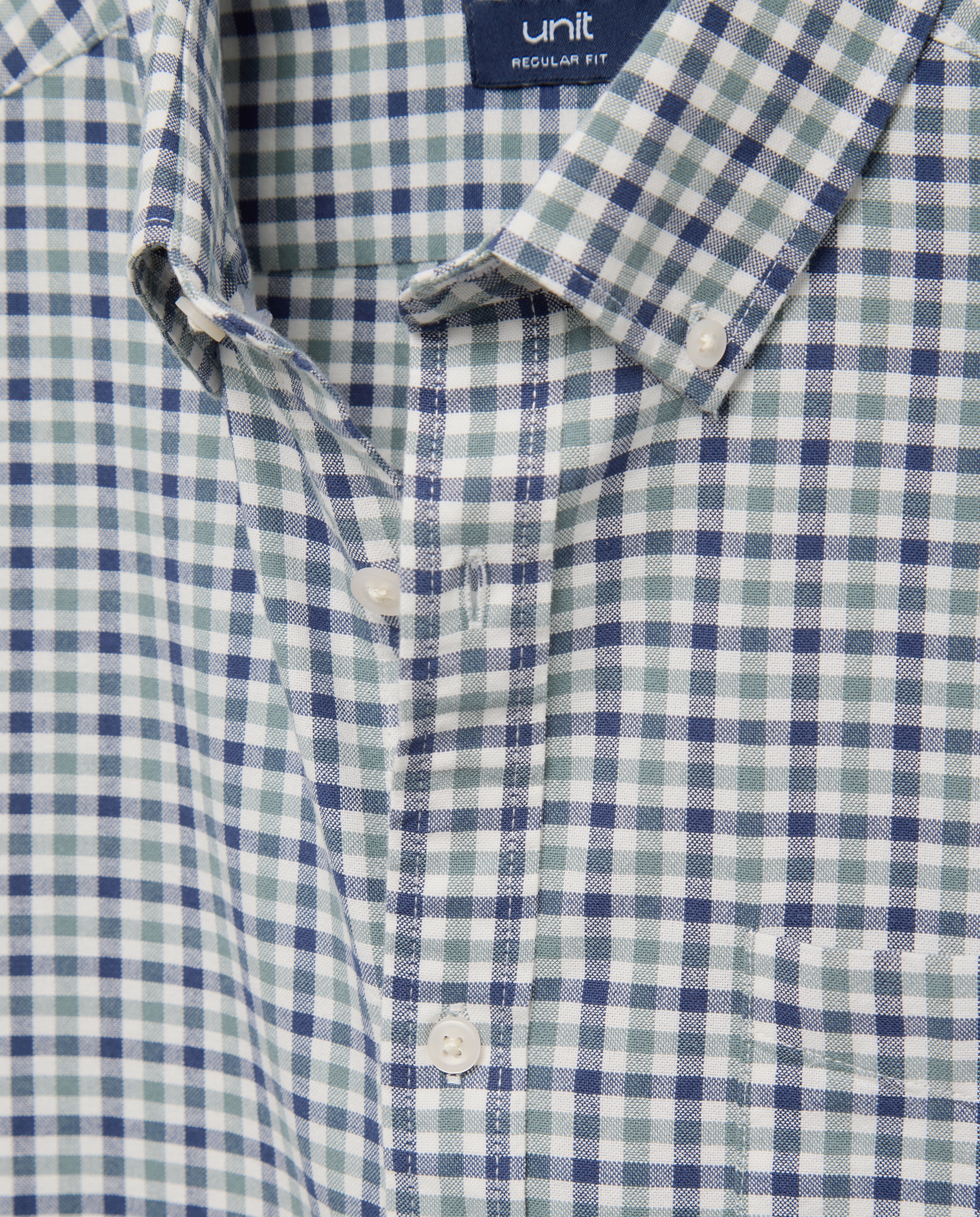Camisa sport hombre oxdord cuadros 510 Verde claro-5