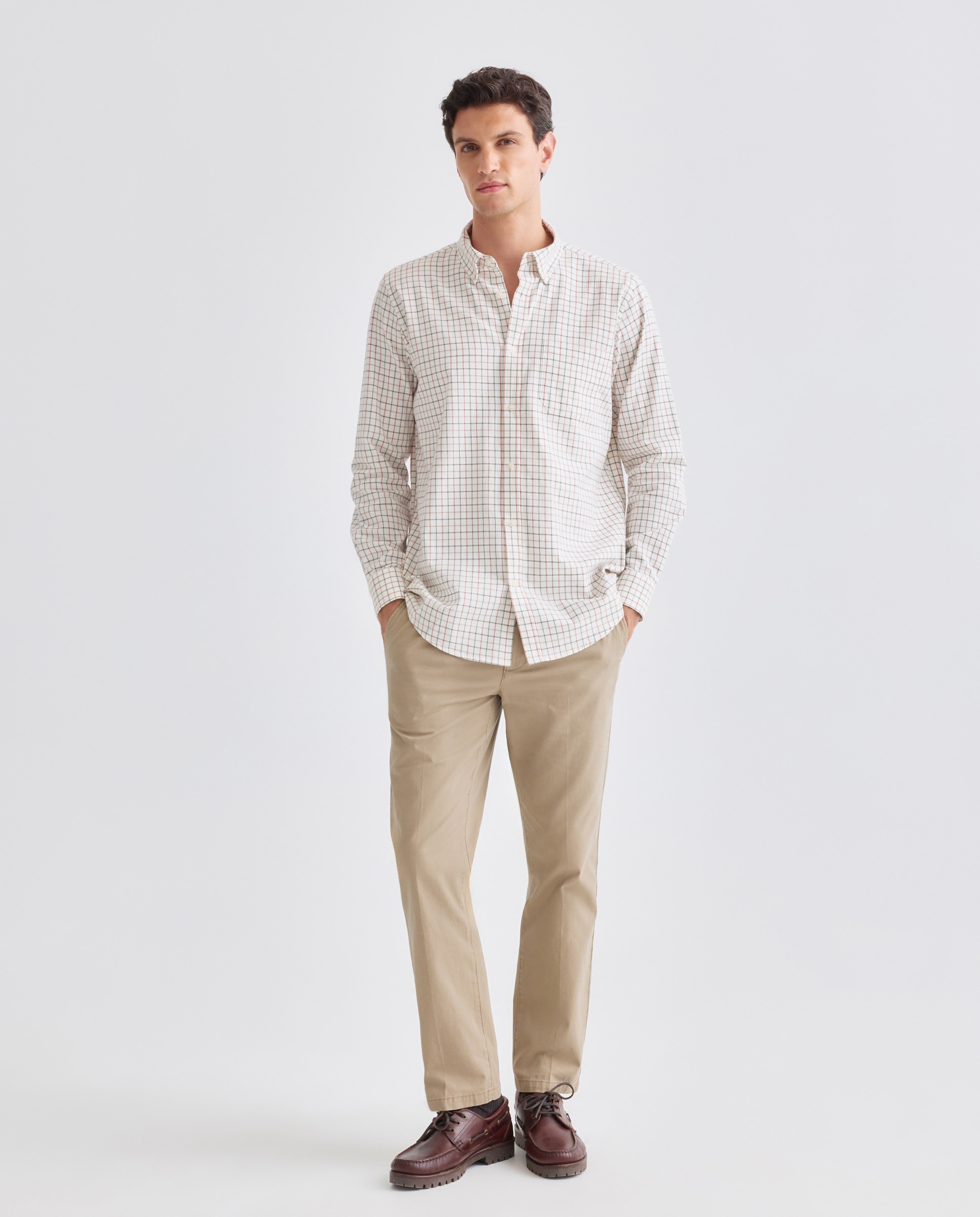 Camisa sport hombre villela cuadros 500 VERDE-2