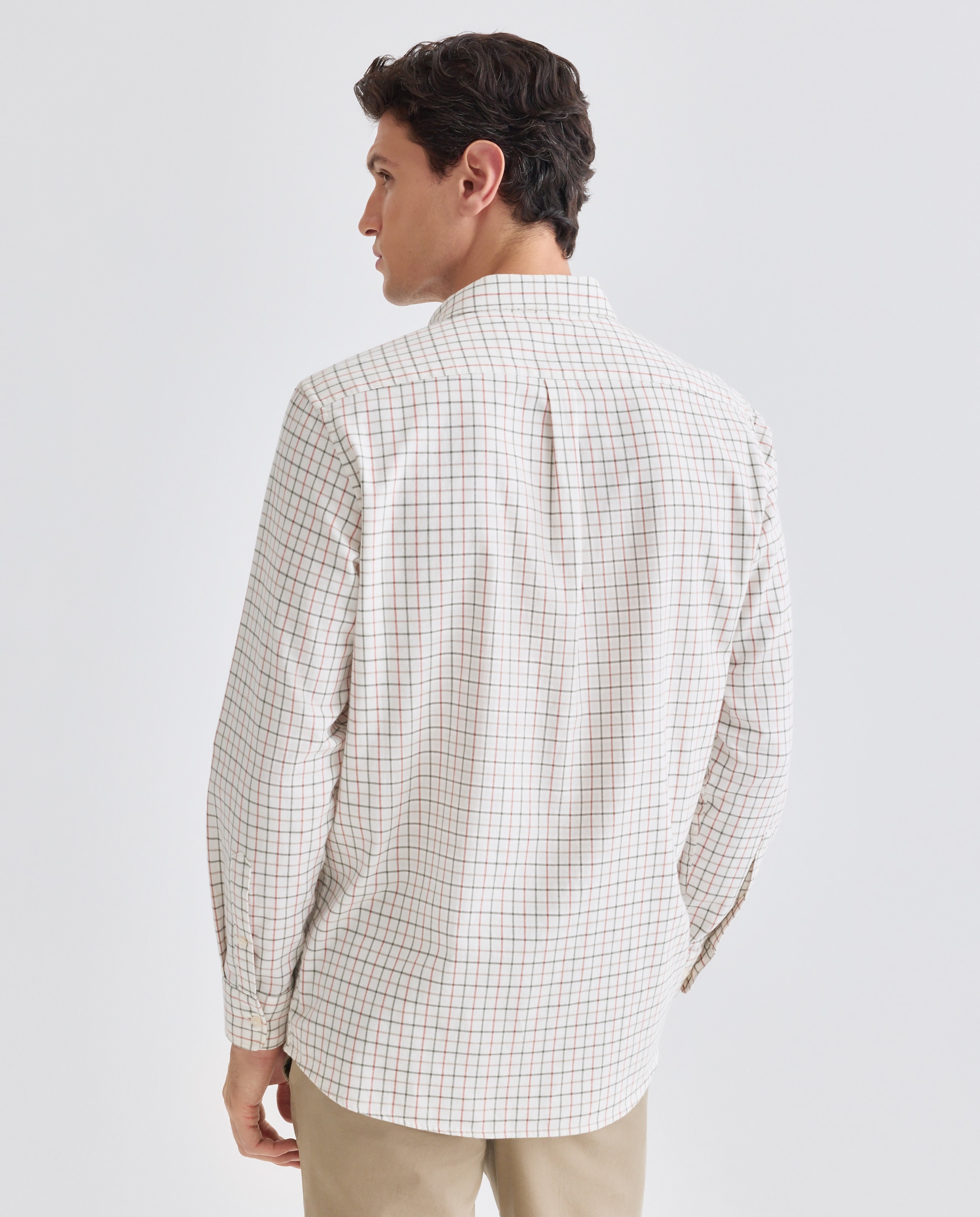 Camisa sport hombre villela cuadros 500 VERDE-3