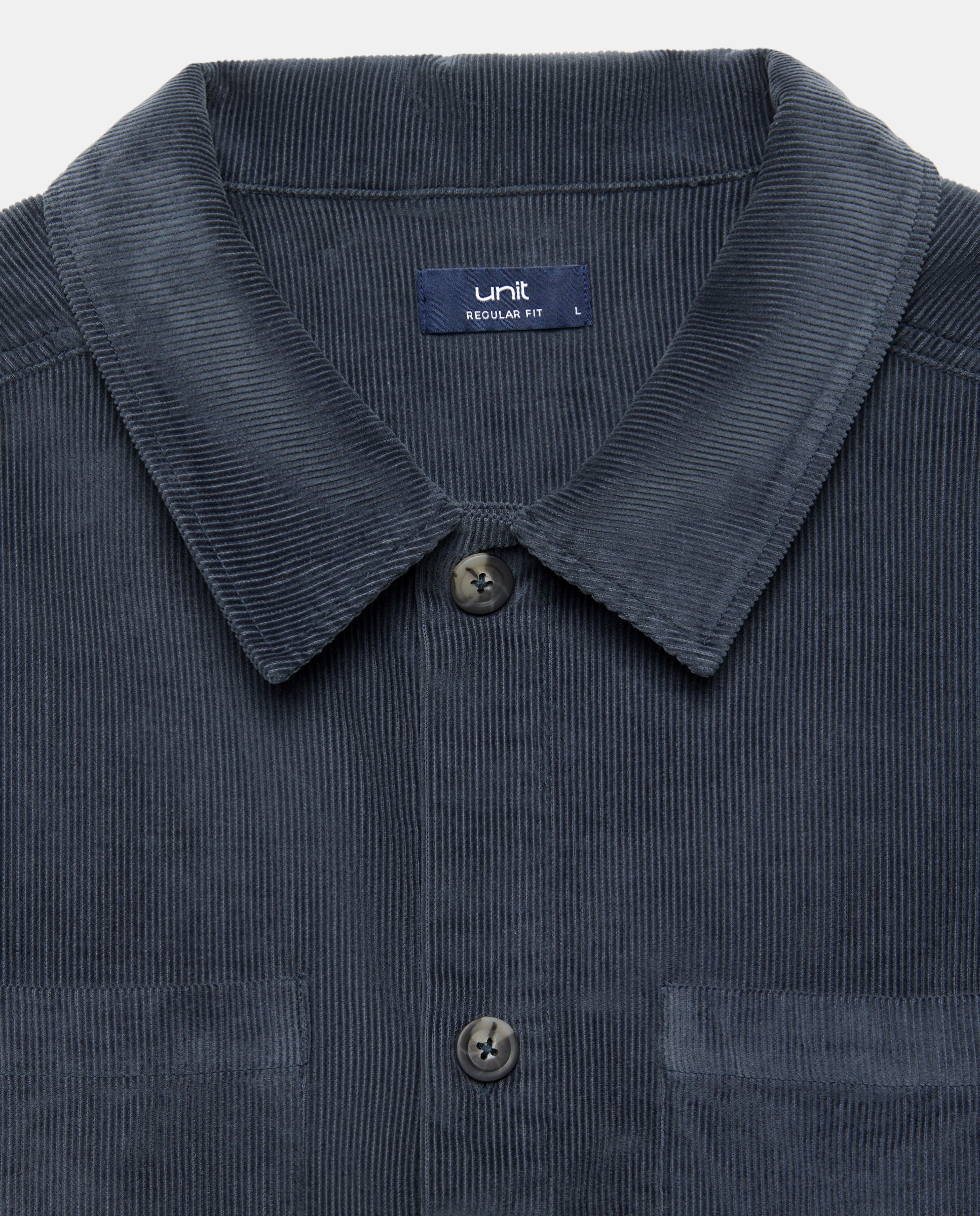 Camisa sport hombre pana gruesa 830 Antracita-5