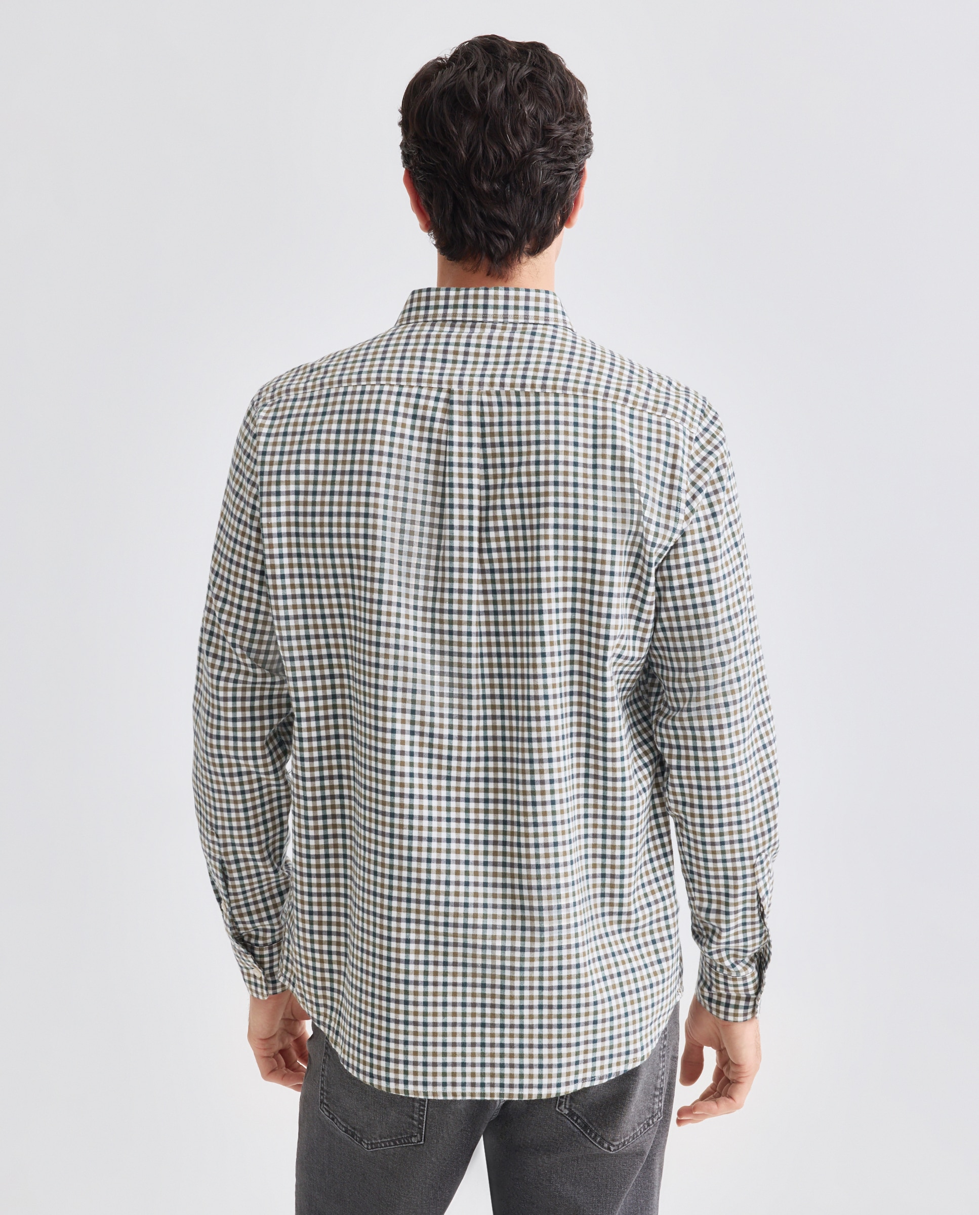 Camisa sport hombre villela cuadros Verde-3