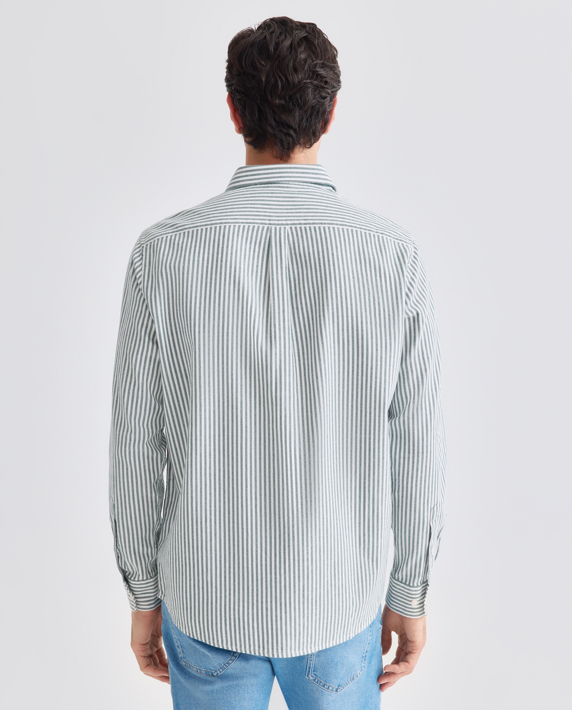 Camisa sport hombre villela cuadros 530 Verde oscuro-3