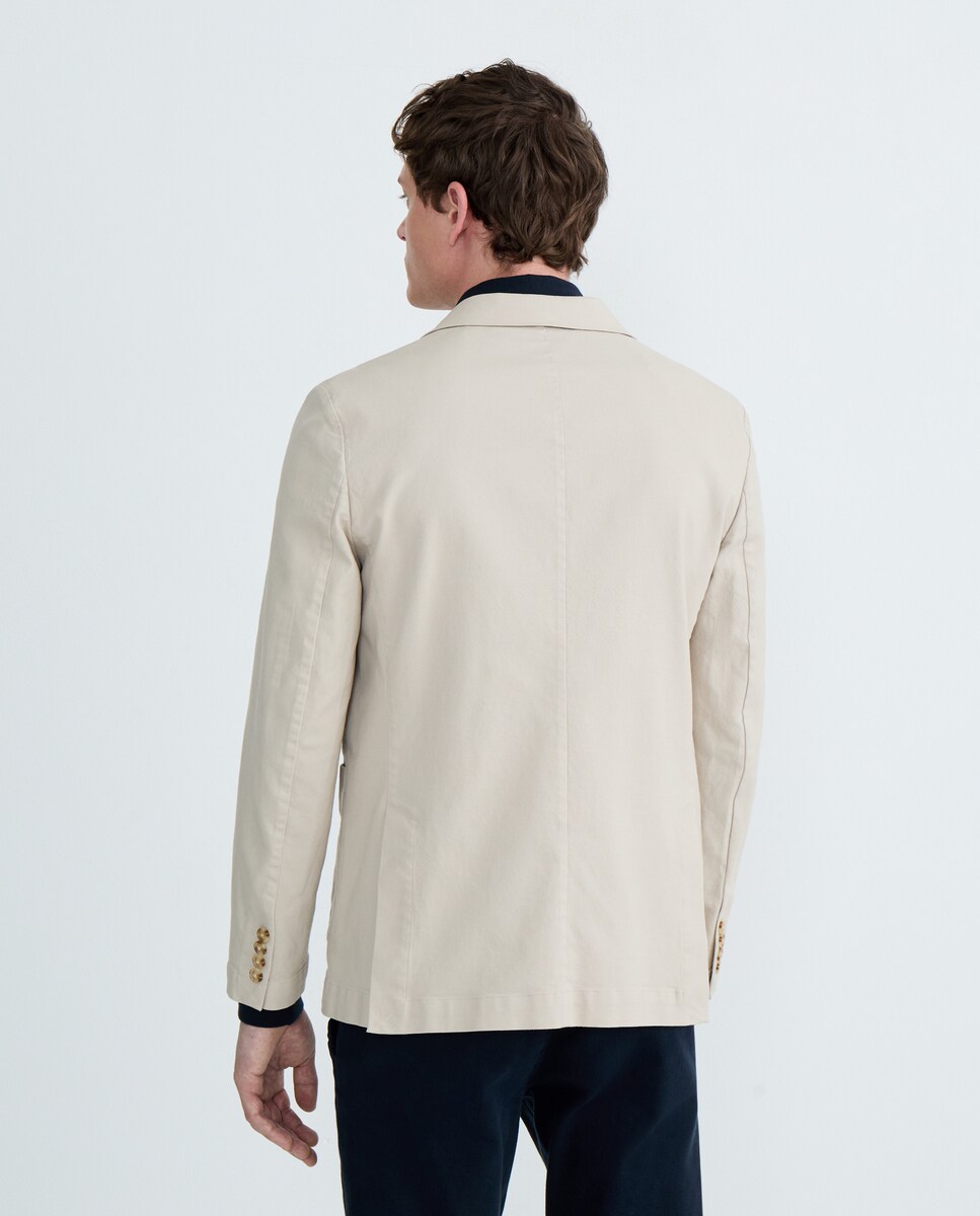 Chaqueta de vestir de hombre con estructura 850 Piedra-3