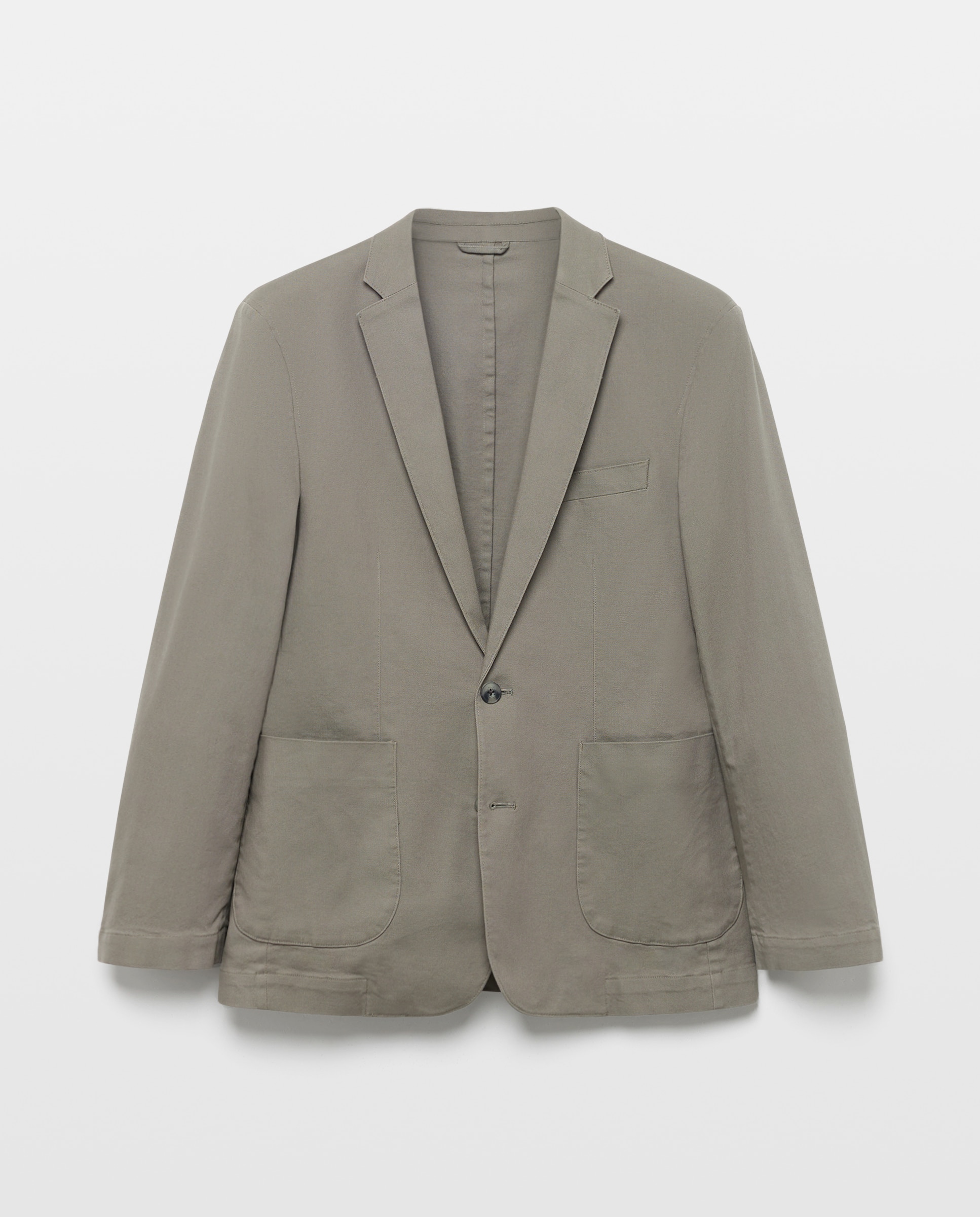 Chaqueta de vestir de hombre con estructura 560 Oliva-4