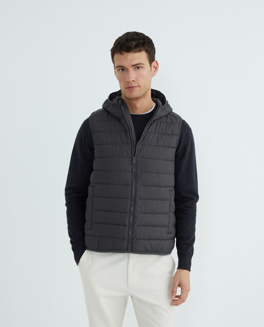 Imagen 0 de Chaleco hombre ultraligero con capucha con relleno reciclado