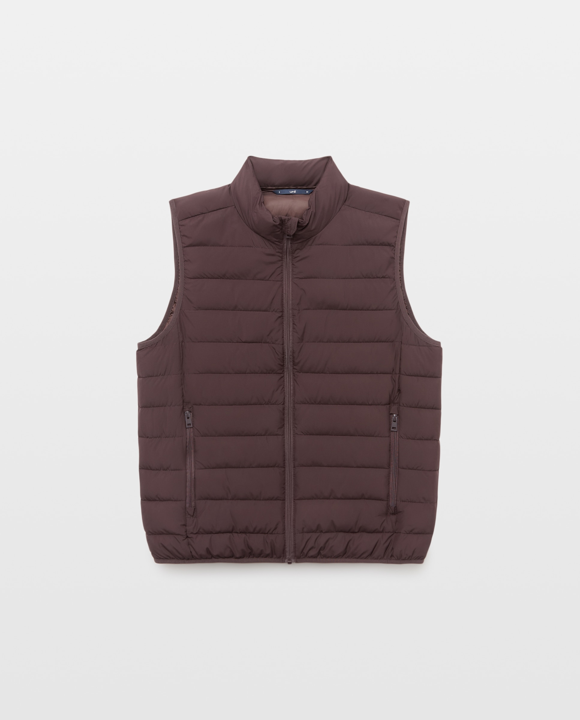 Chaleco hombre ultraligero con relleno reciclado 290 Burdeos-4