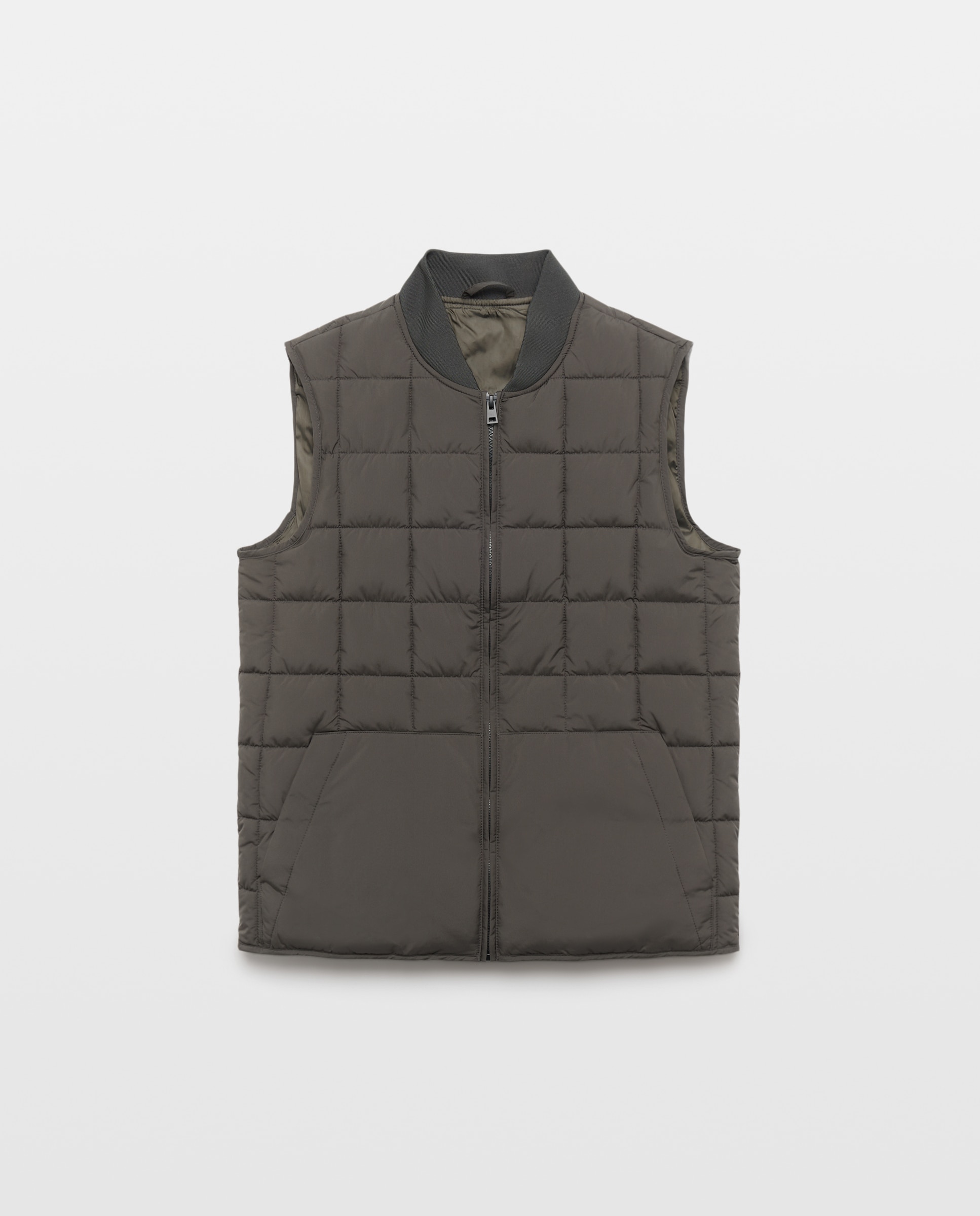 Chaleco hombre con relleno reciclado 530 Verde oscuro-4
