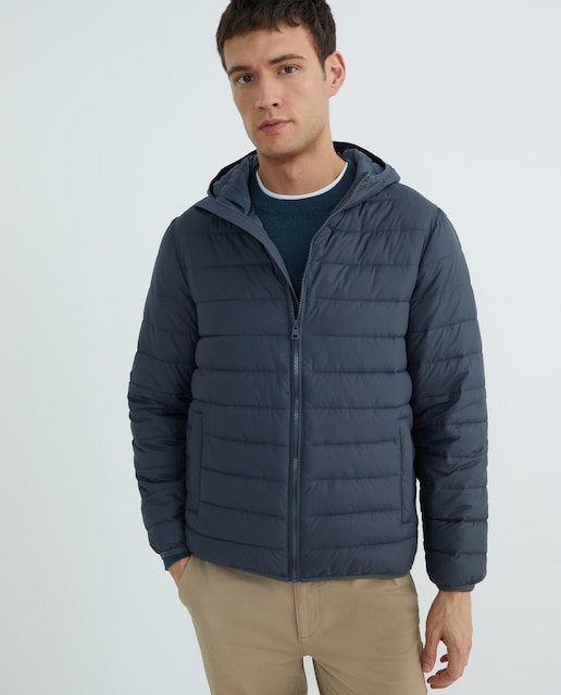 Imagen 0 de Chaqueta hombre ultraligera con capucha con relleno reciclado