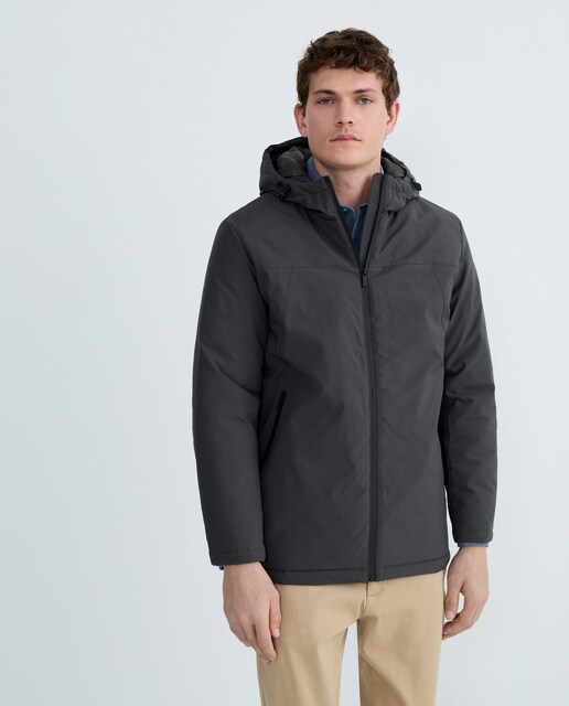 Imagen 0 de Parka hombre larga con capucha