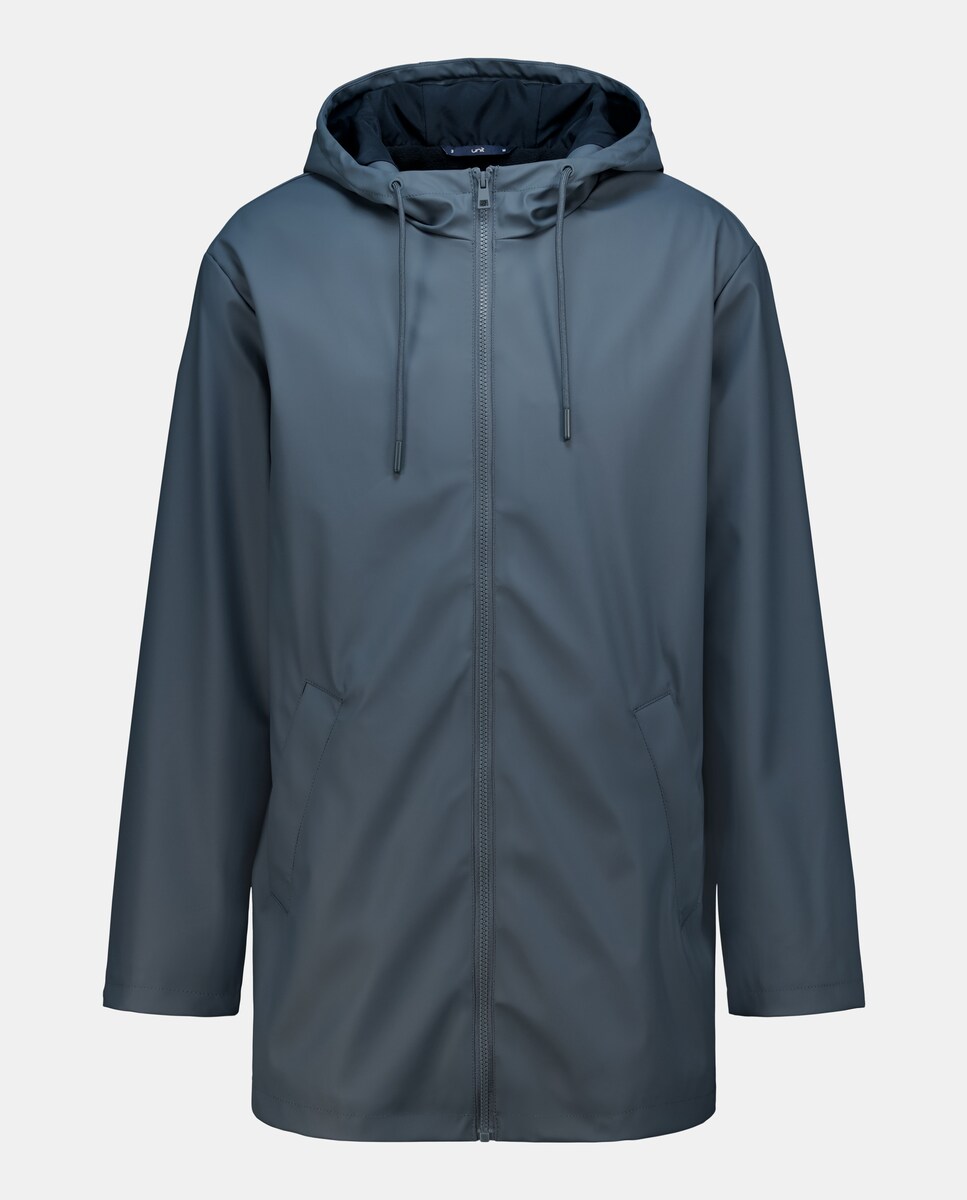 Chubasquero hombre engomado con capucha 430 Azul oscuro-4