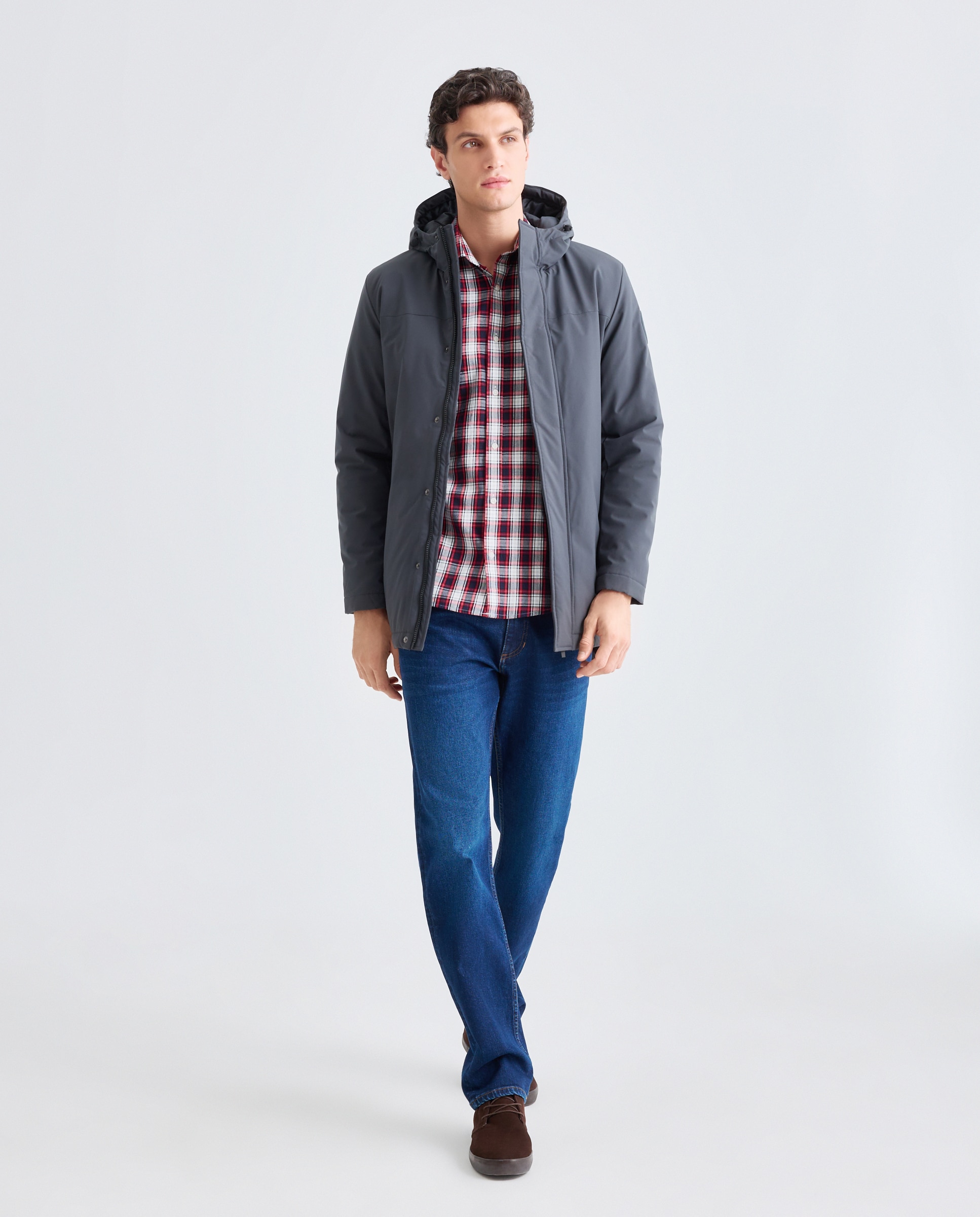 Parka hombre con capucha 471 Índigo-2
