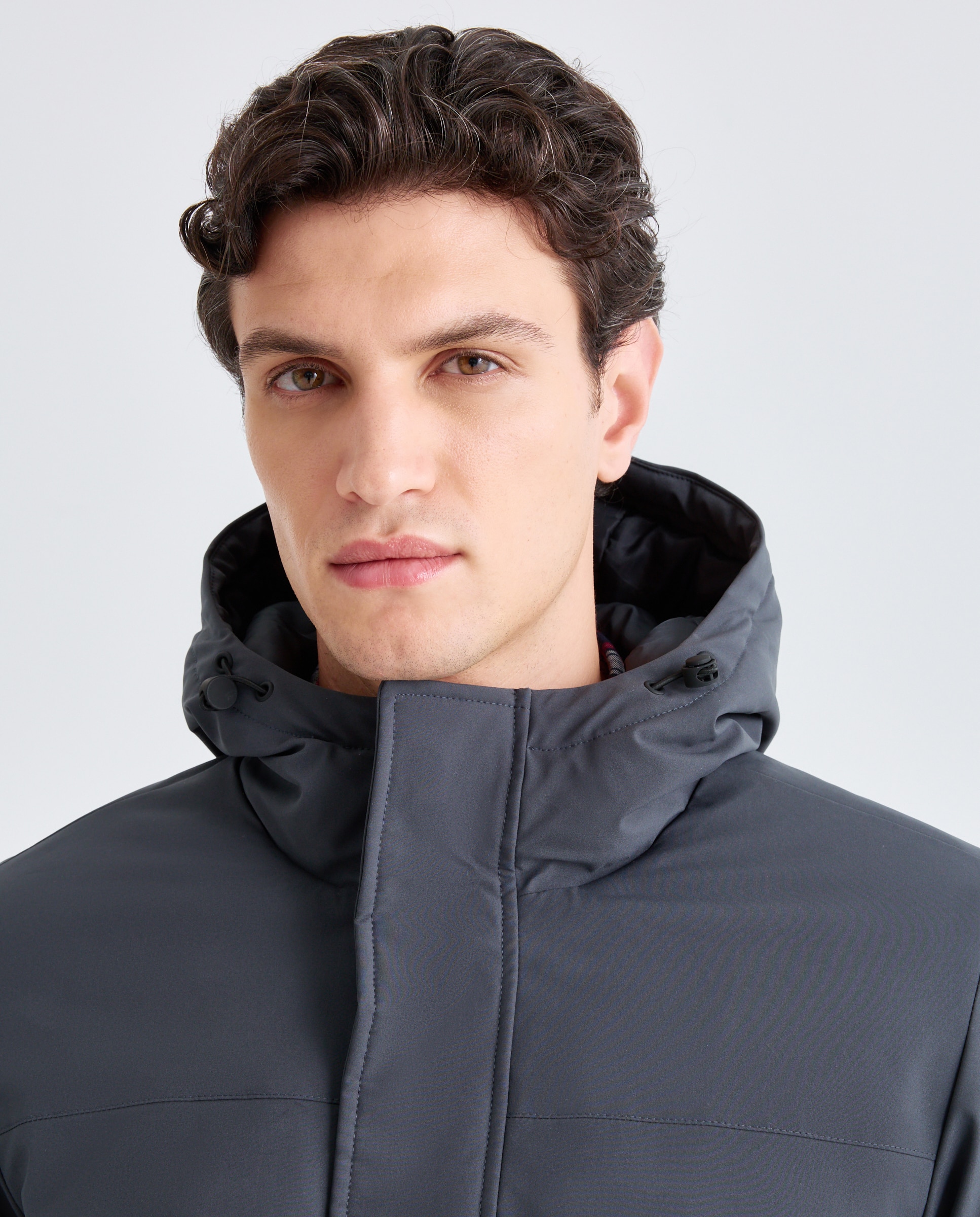 Parka hombre con capucha 471 Índigo-3