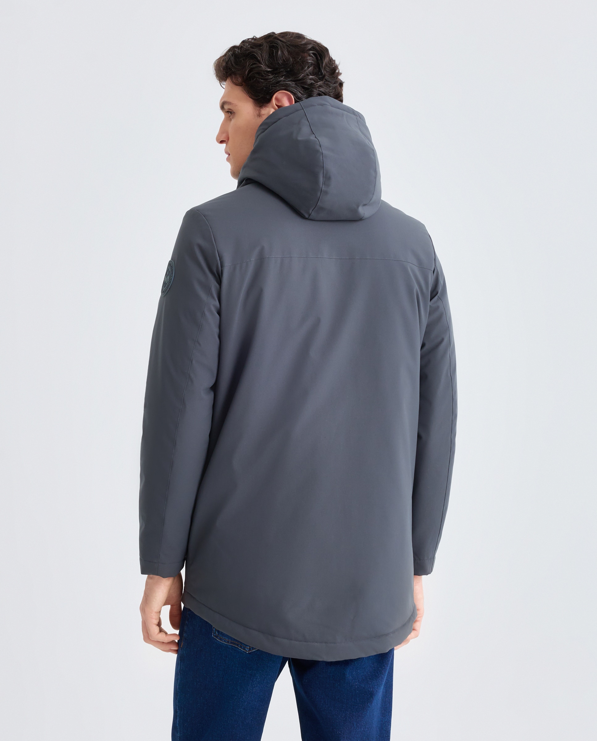 Parka hombre con capucha 471 Índigo-4