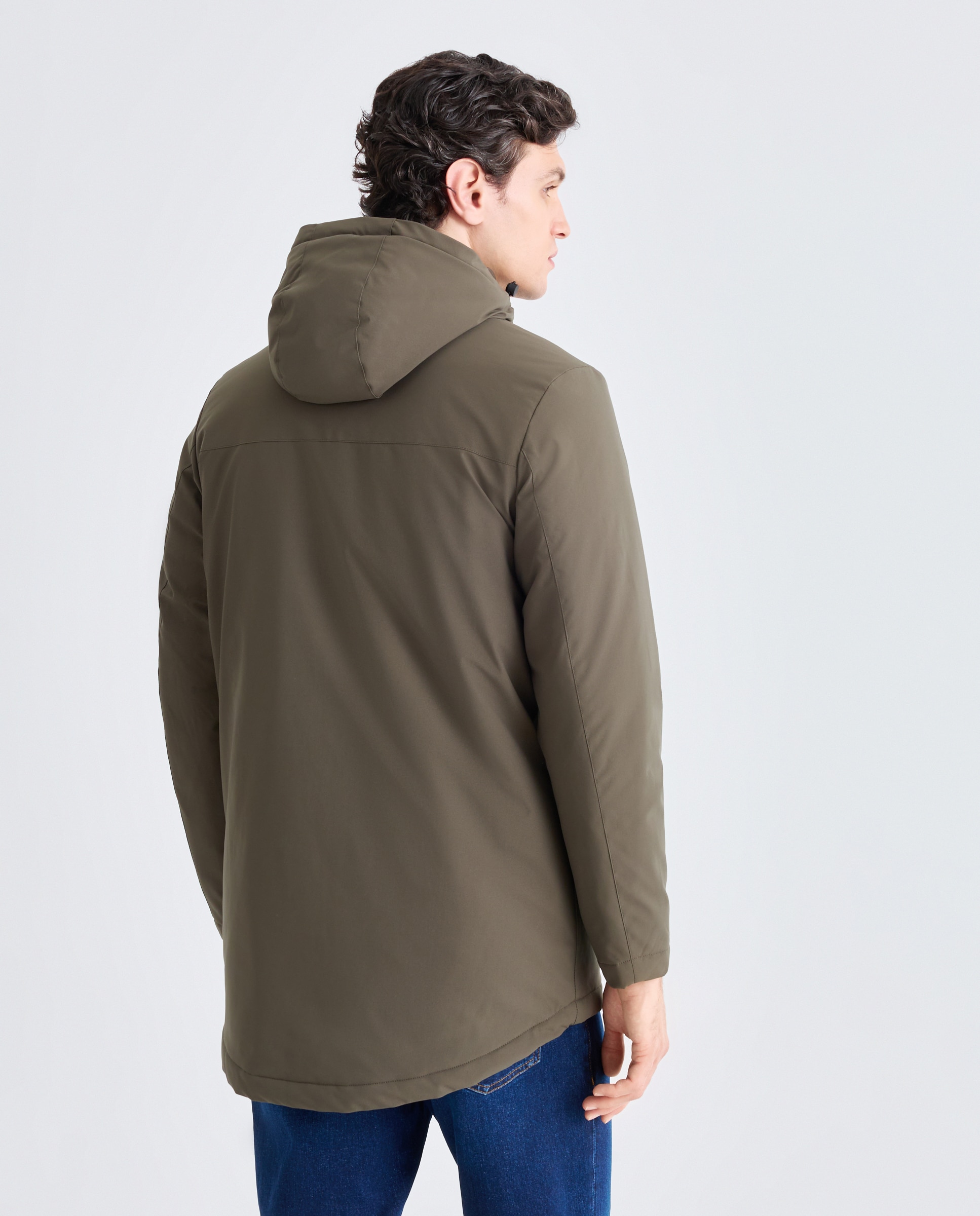 Parka hombre con capucha 580 Musgo-3